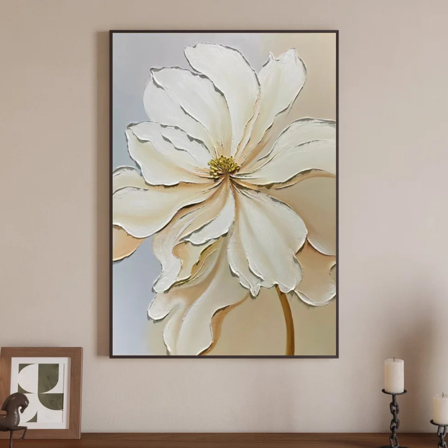 Flower & Tree Abstract Texture Canvas Art #FT 255