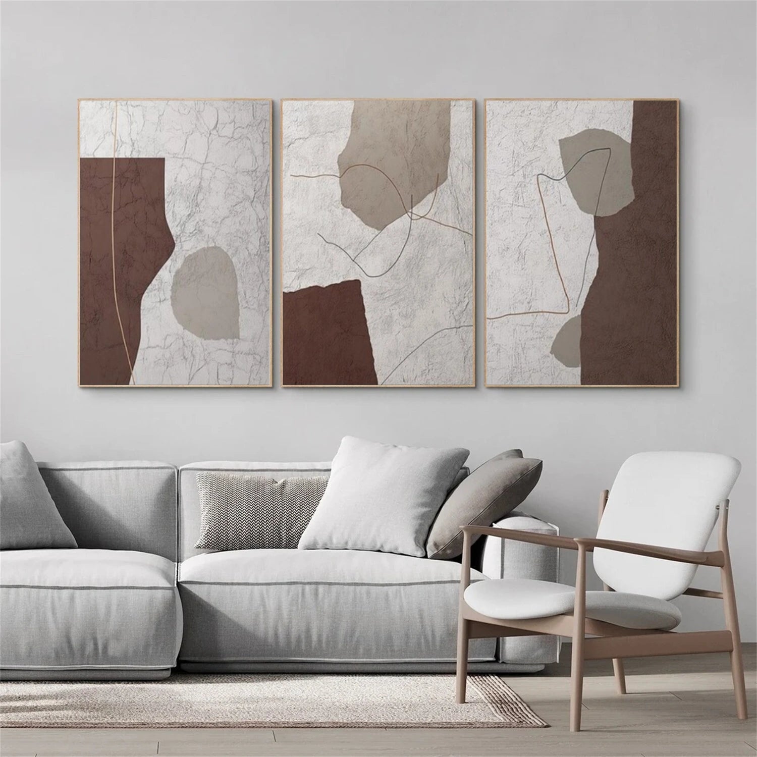 Abstract Set of 3 Wall Art #AB 565
