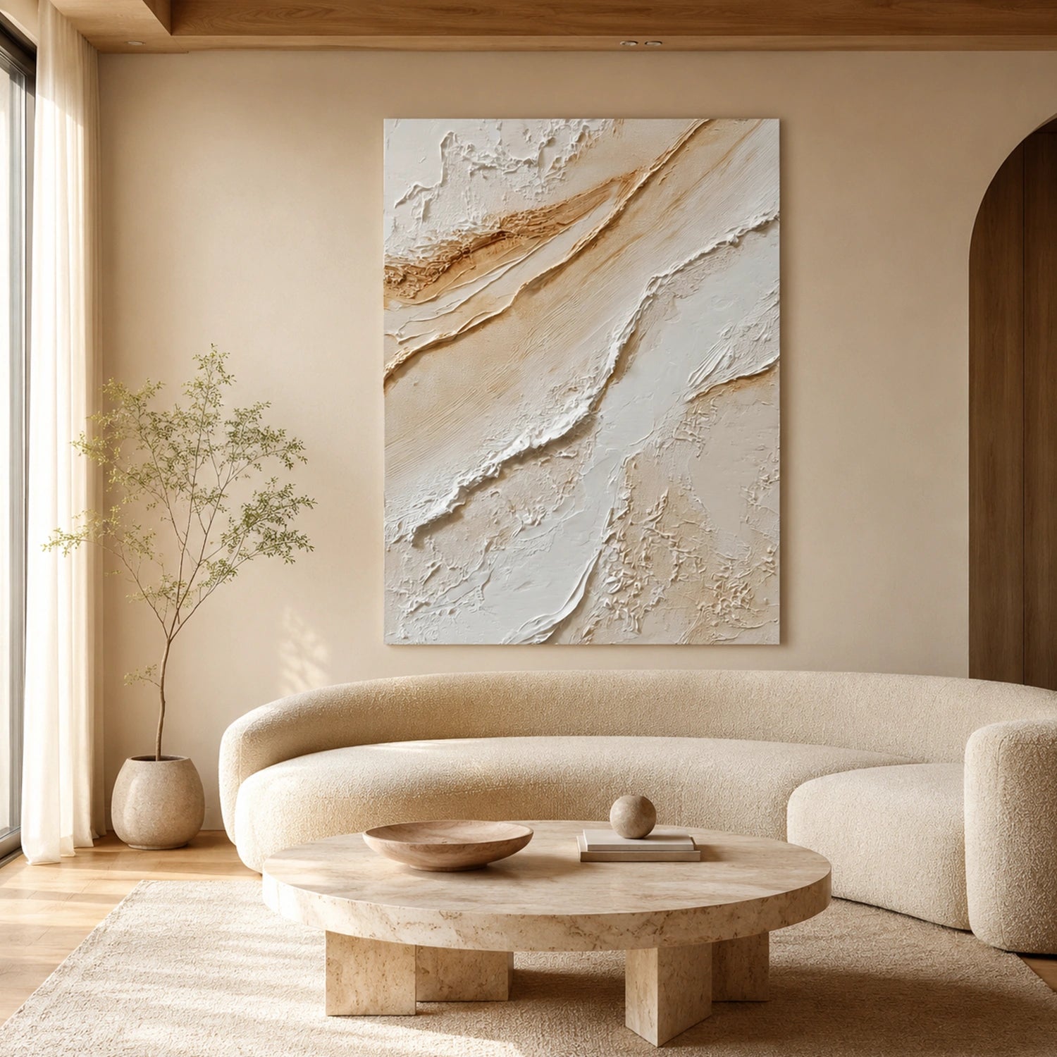 Minimalist Textured Canvas # MM447