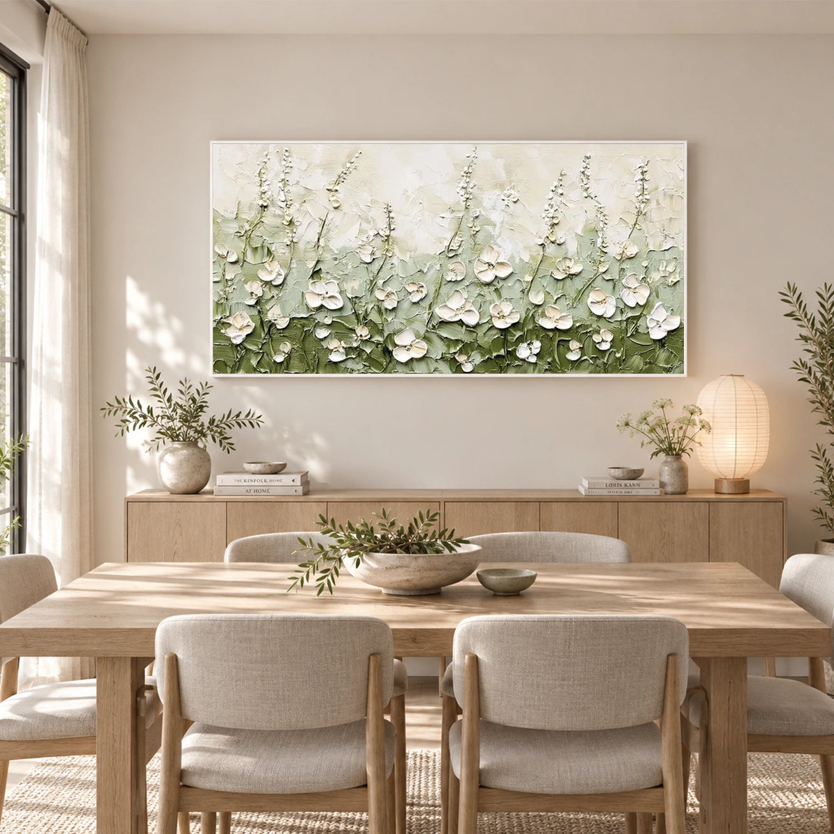 Flower & Tree Abstract Texture Canvas #FT 433