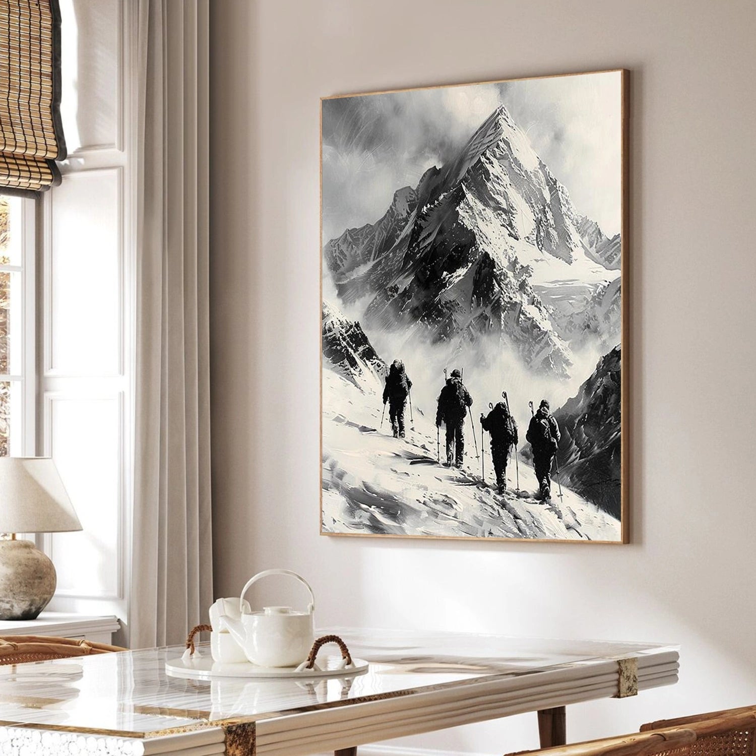 Minimalist Mountain Textured Canvas #MM348