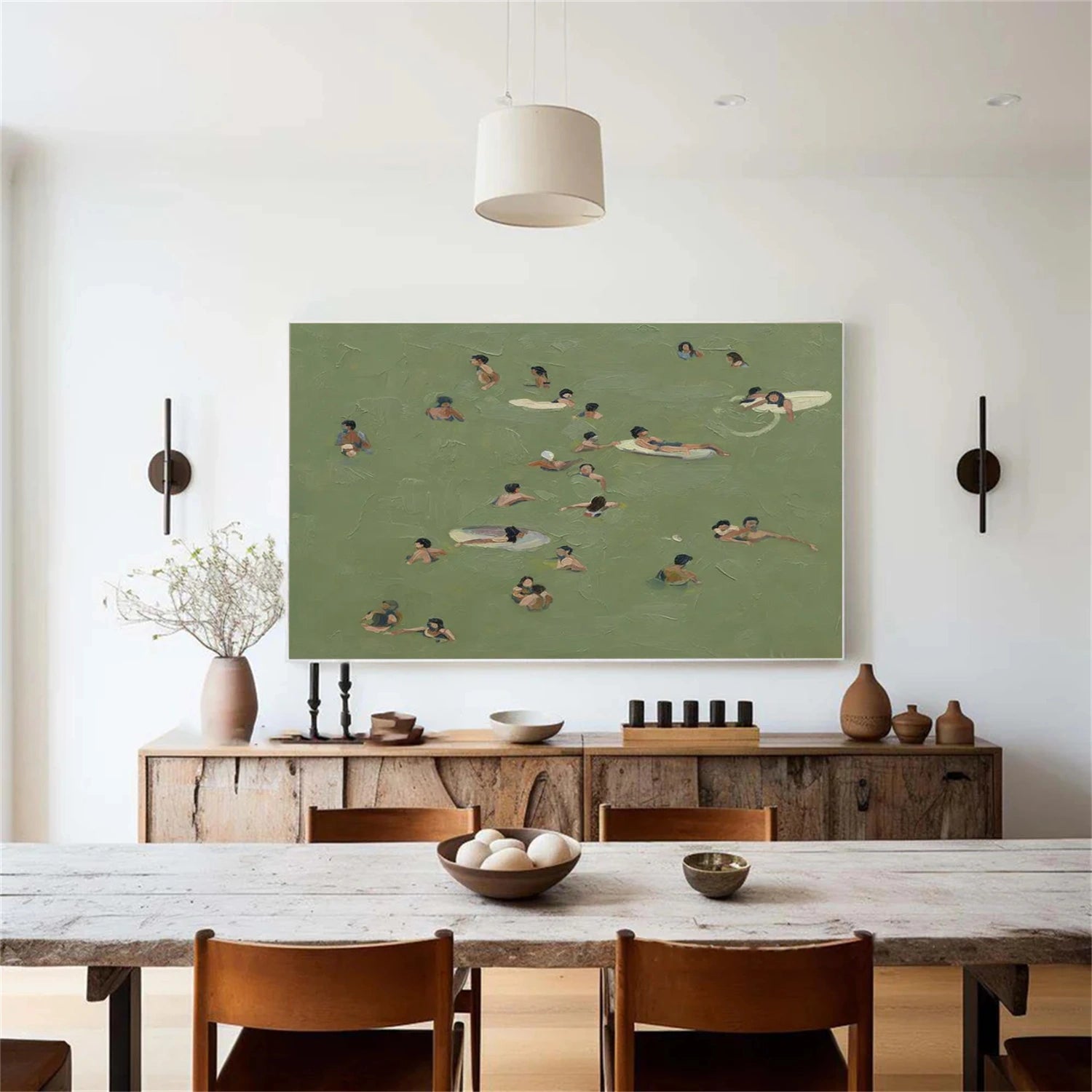 Swimming Sport Art Painting Canvas # SA083