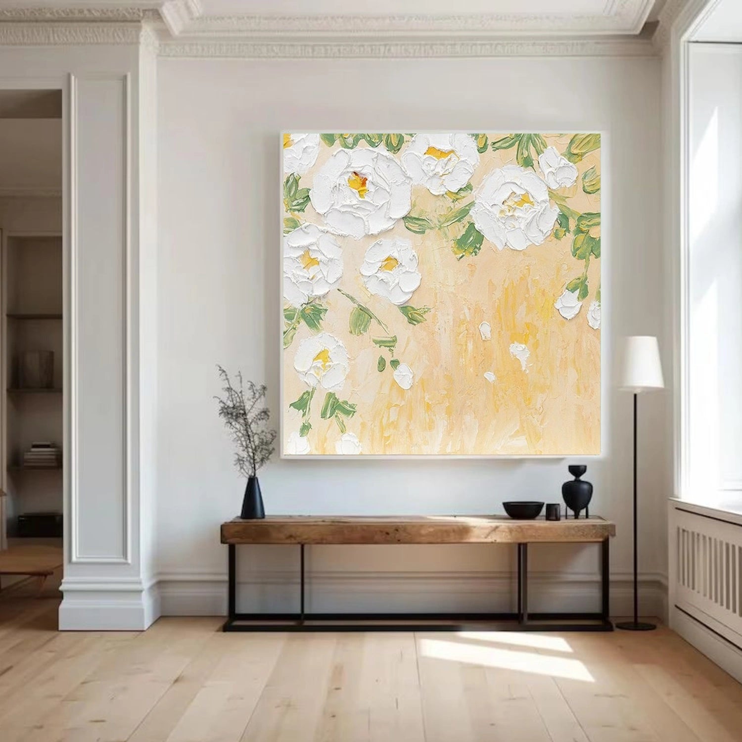 Flower & Tree Abstract Textured Canvas # FT 381