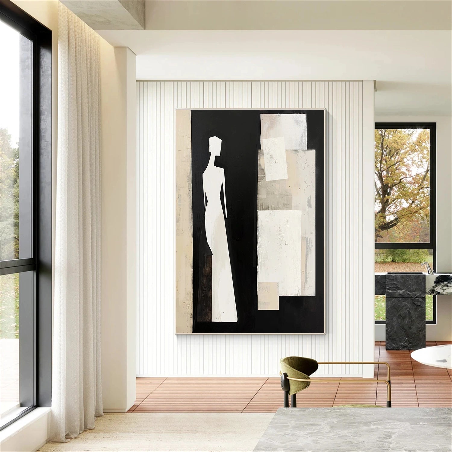 Contemporary Abstract Minimalist Wall Art #CW012