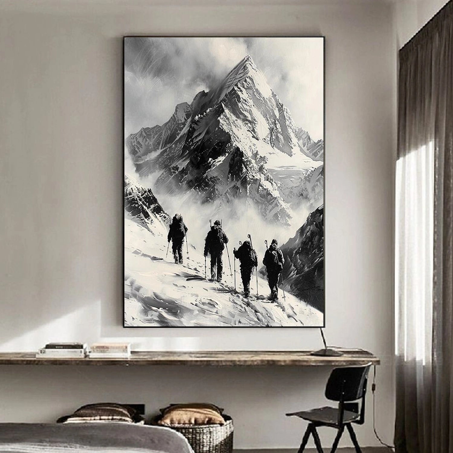 Minimalist Mountain Textured Canvas #MM348