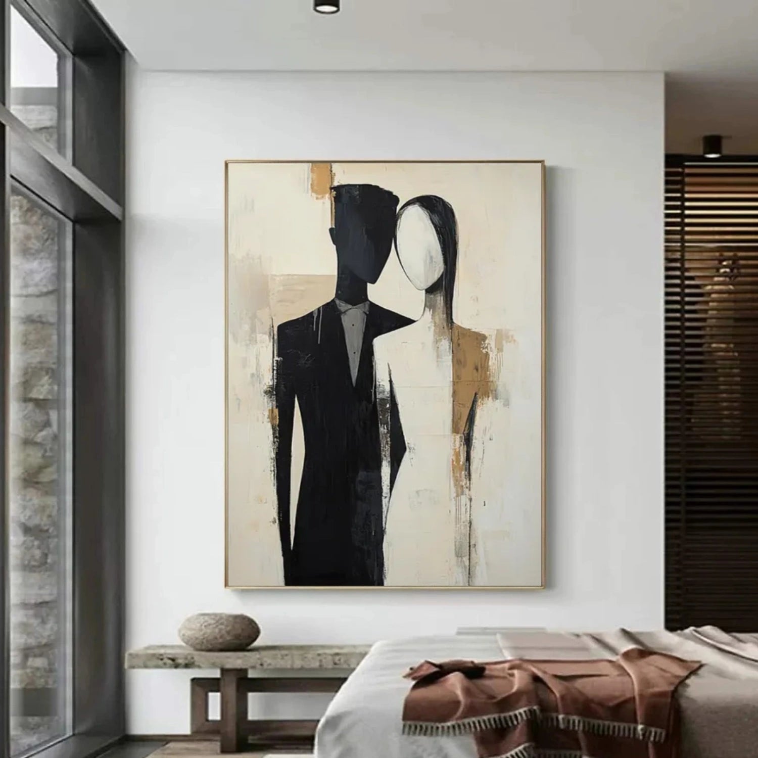 Contemporary Abstract Minimalist Textured Wall Art #CW049