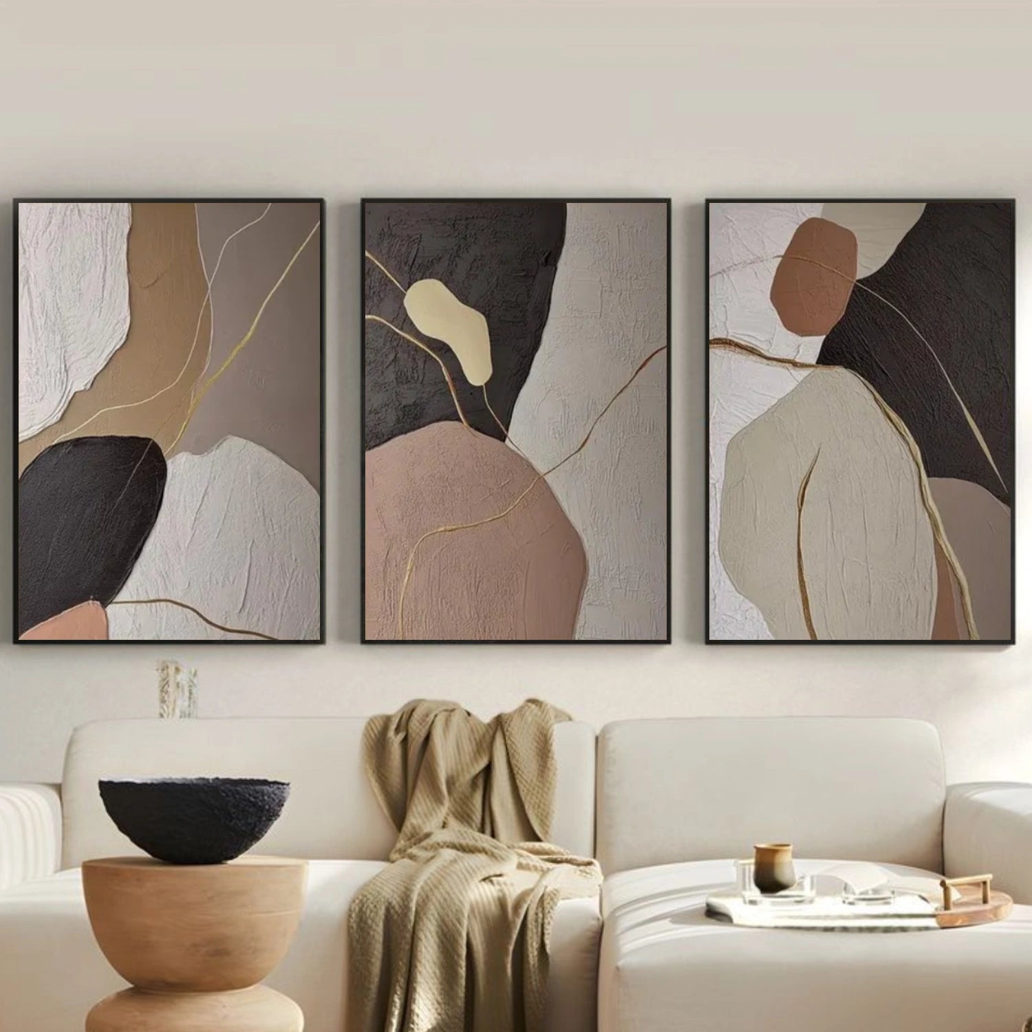Abstract Set of 3 Wall Art #AB 566