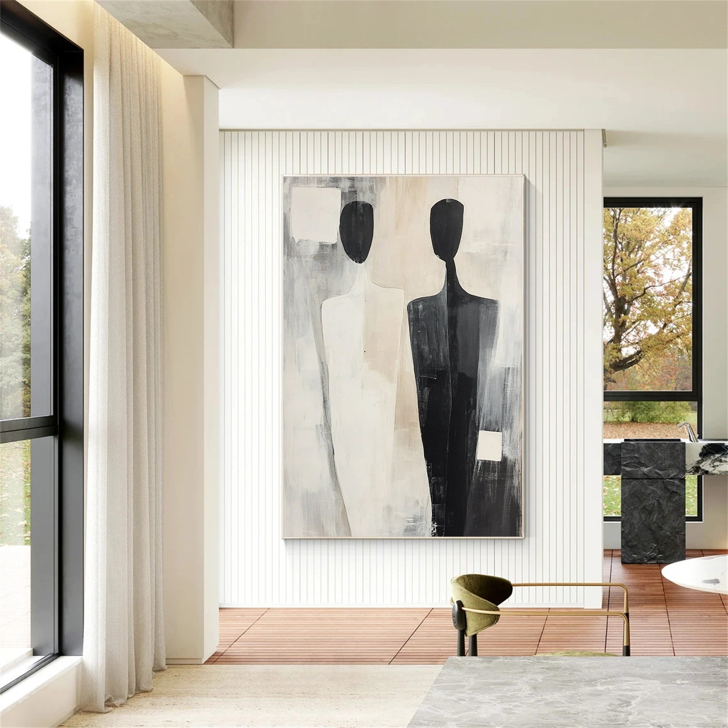 Custom Contemporary Abstract Minimalist Wall Art #CW014