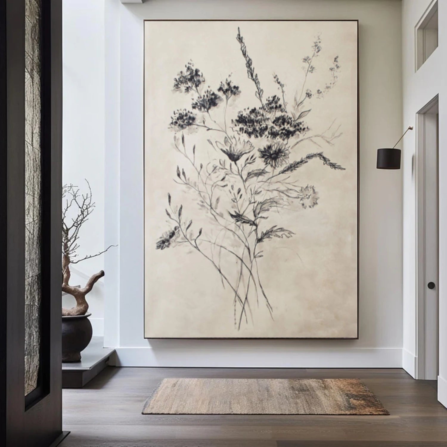 Flower & Tree Abstract Canvas Art # FT 337