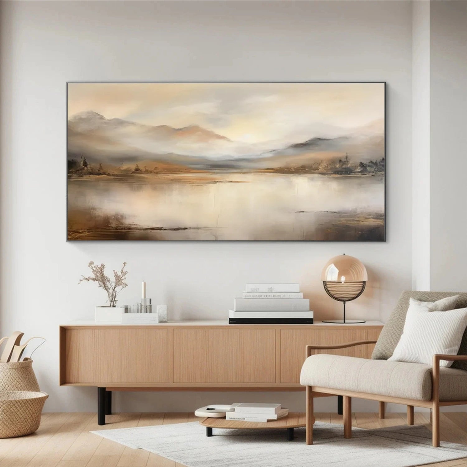 Abstract Mountain Canvas Art #MM319