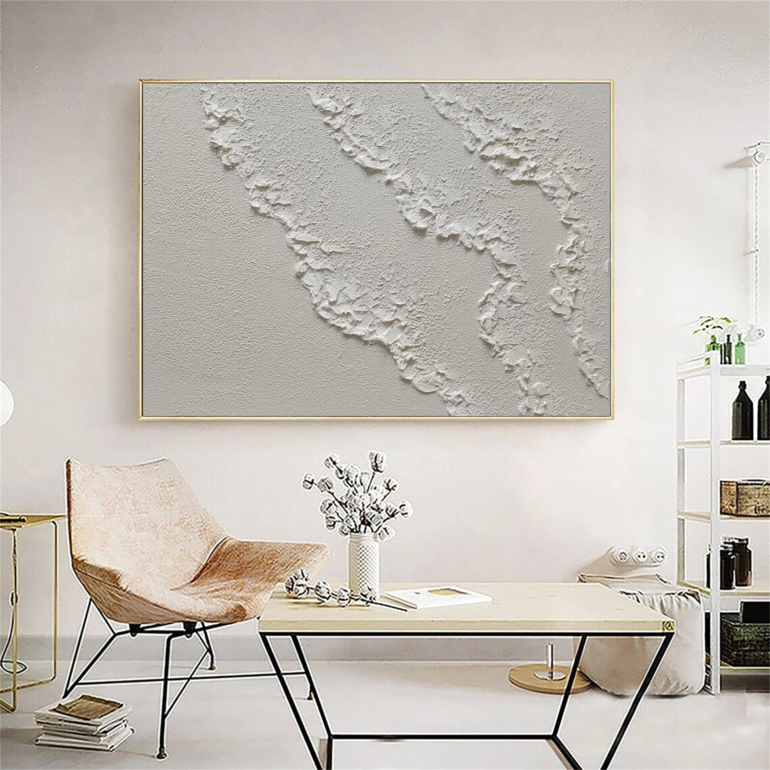Plaster Art Minimalist Textured Painting #MM111