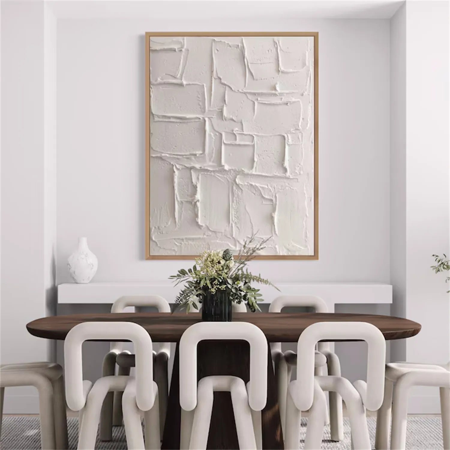 Plaster Art Minimalist Textured Painting #MM282