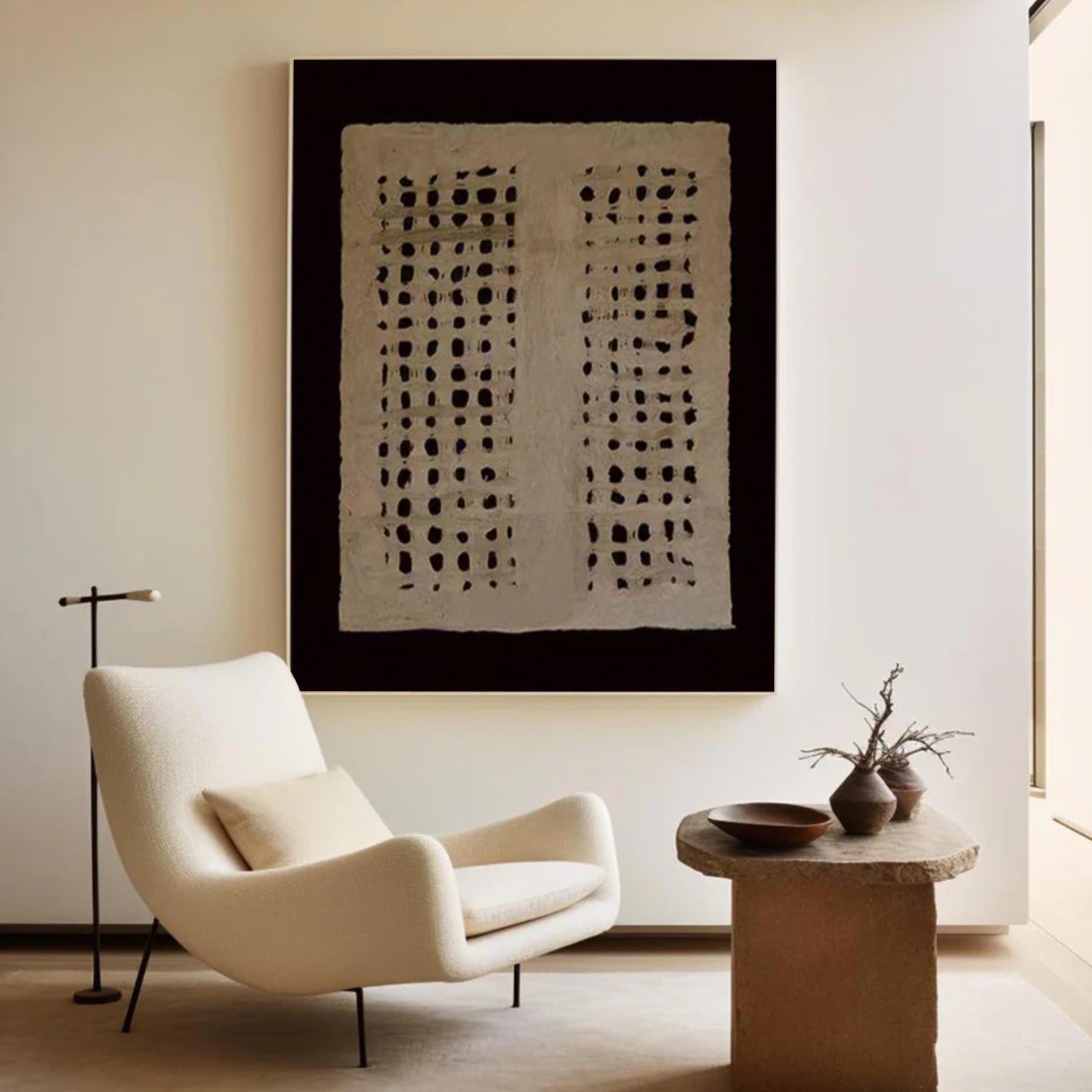 Brown & Black Wabi Sabi Wall Art #WS388