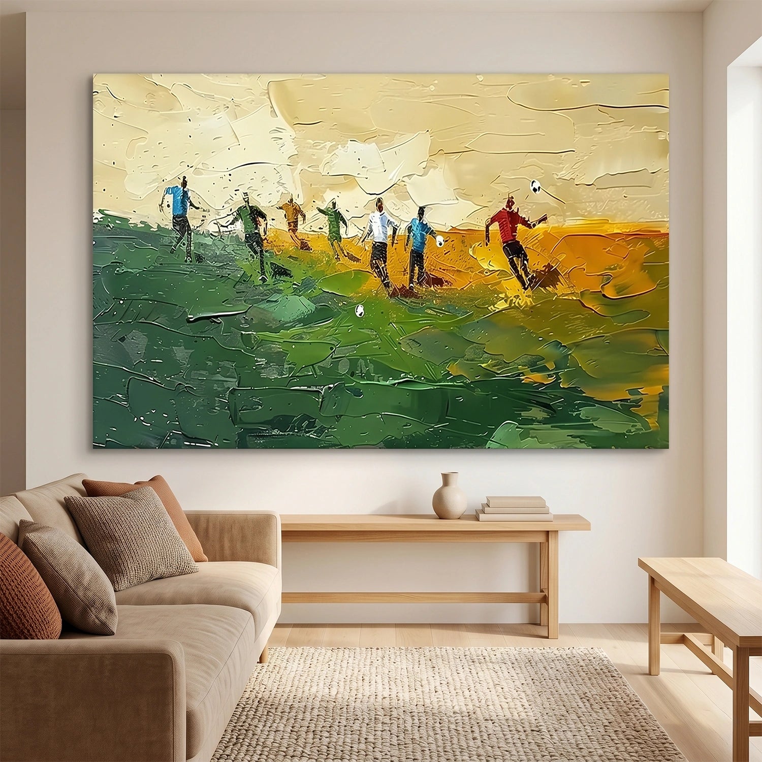 Football Sport Art Texture Painting Canvas #SA085