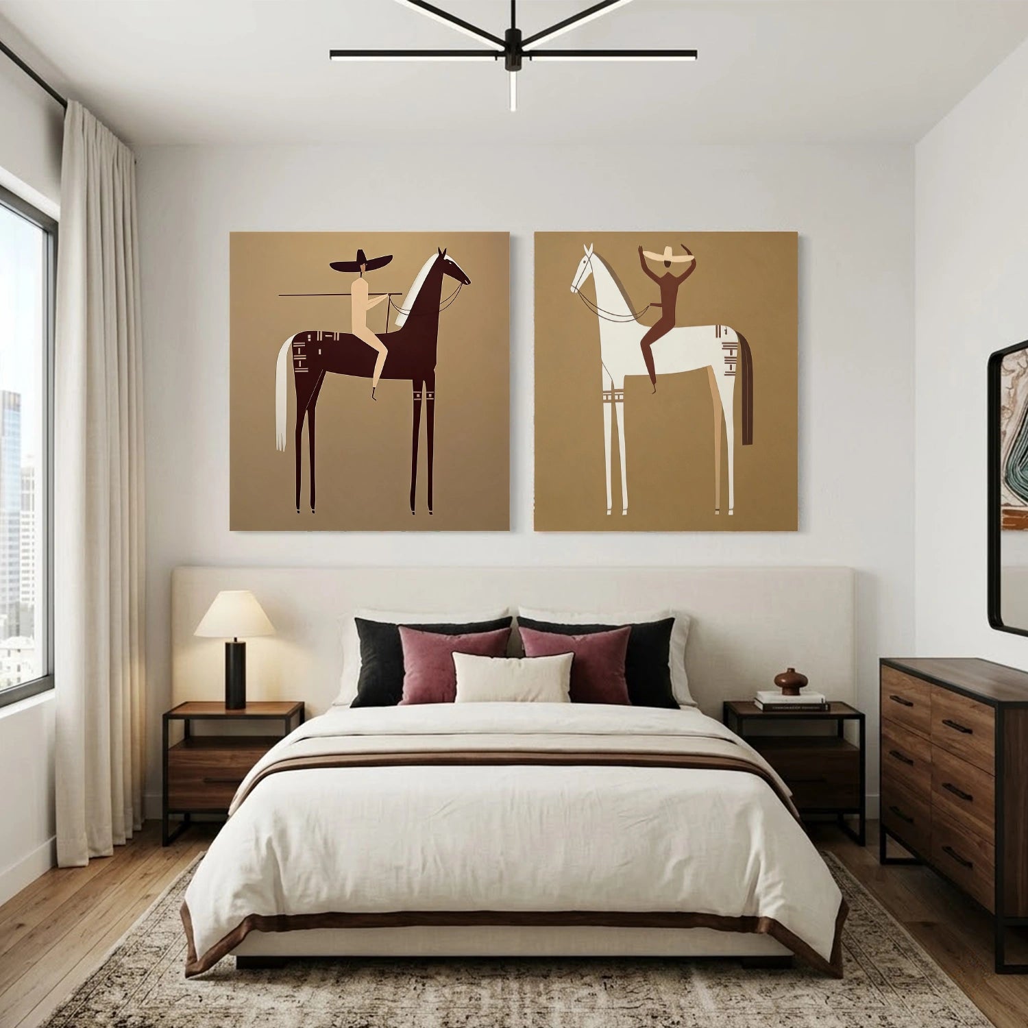 Americana Wall Art Square Set of 2 #VE017