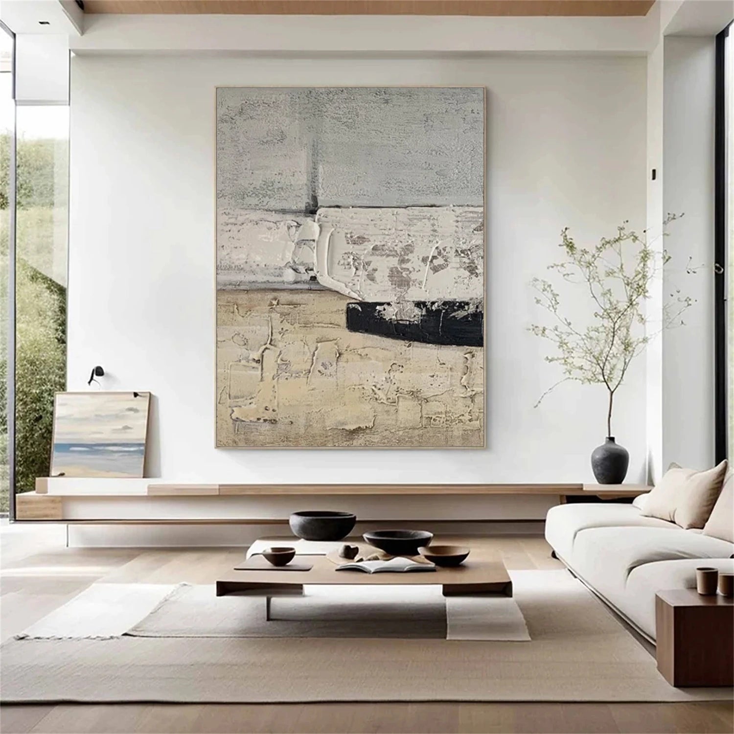 Wabi Sabi Textured Wall Art #WS374