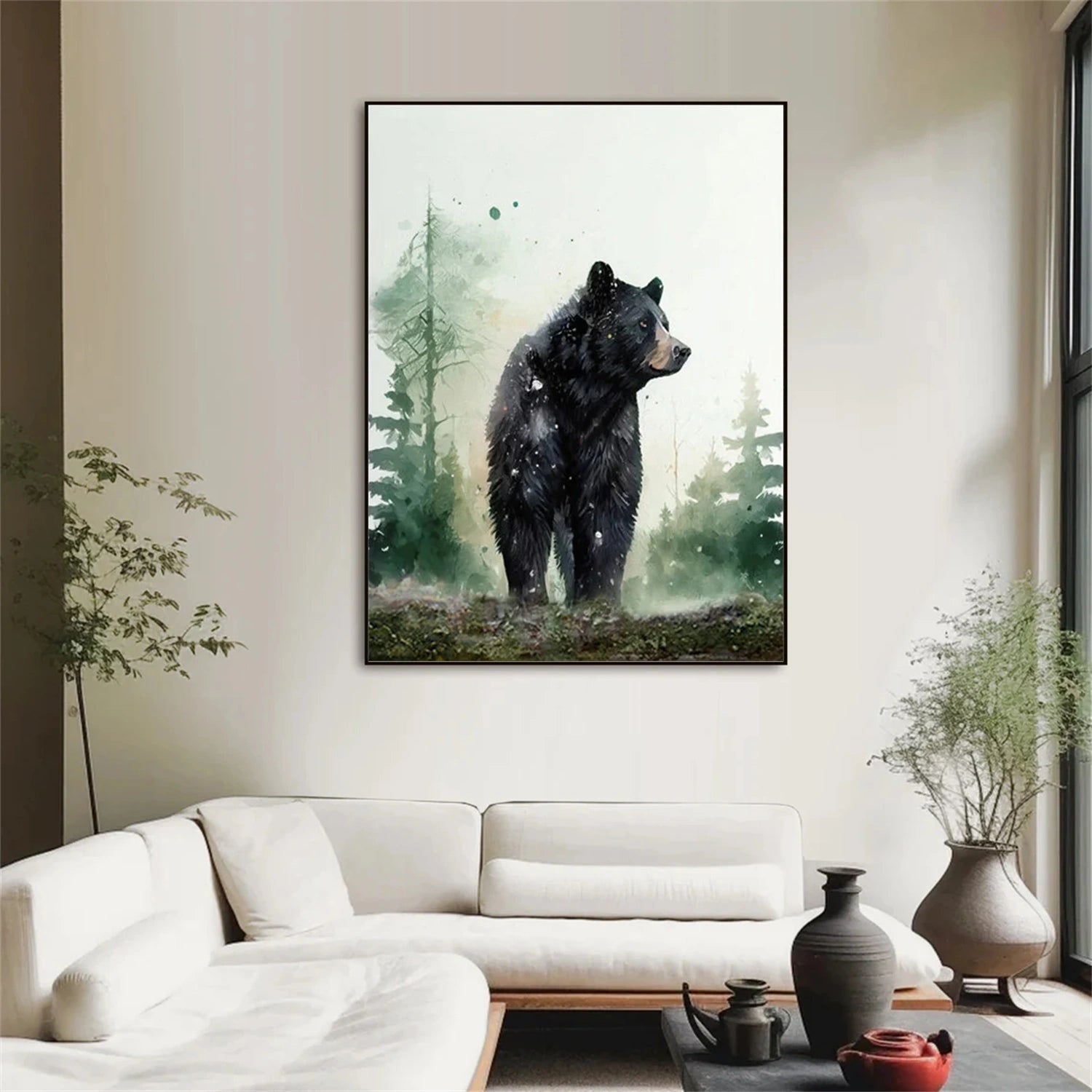Abstract Animal Canvas Art #AP178