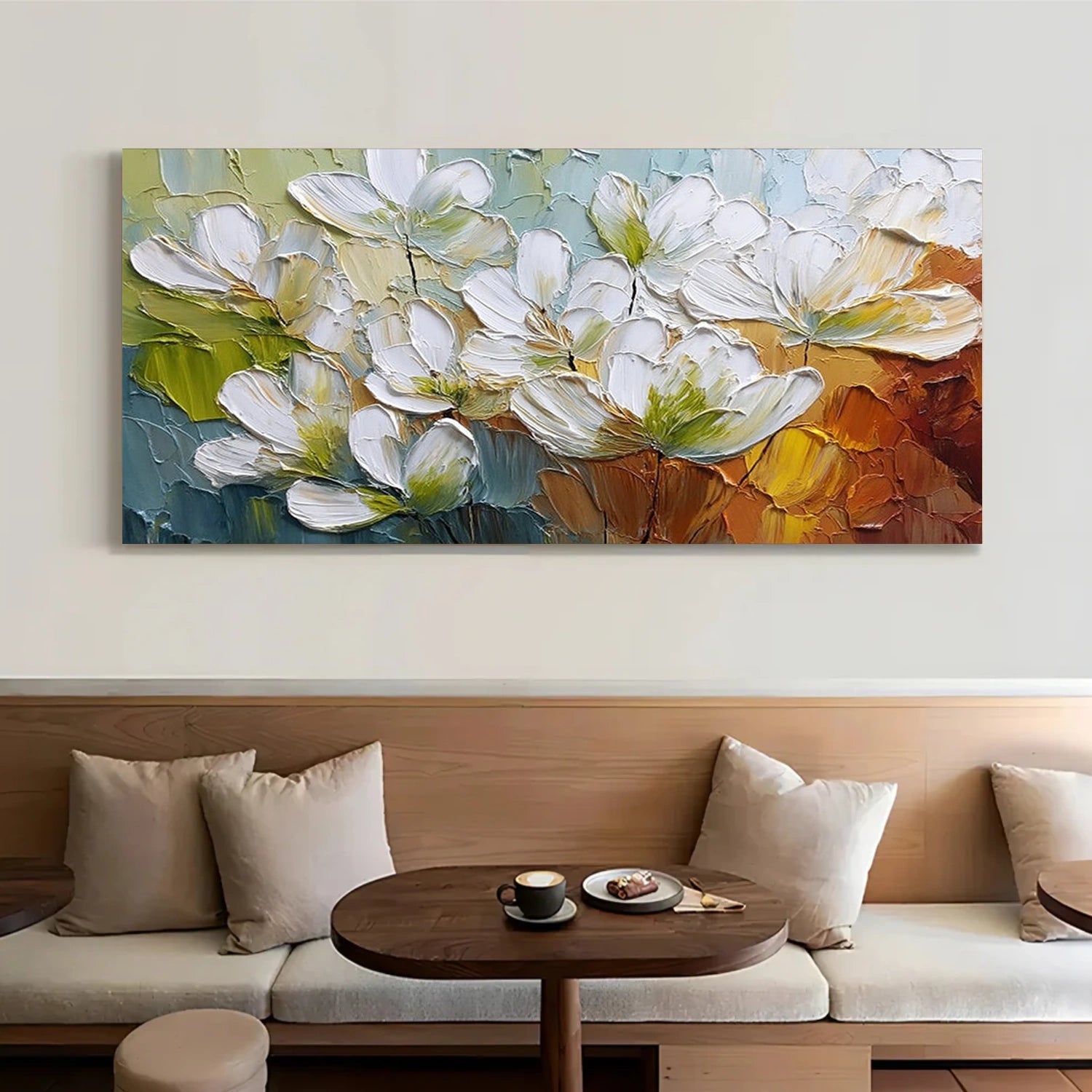 Flower & Tree Abstract Textured Canvas # FT 368
