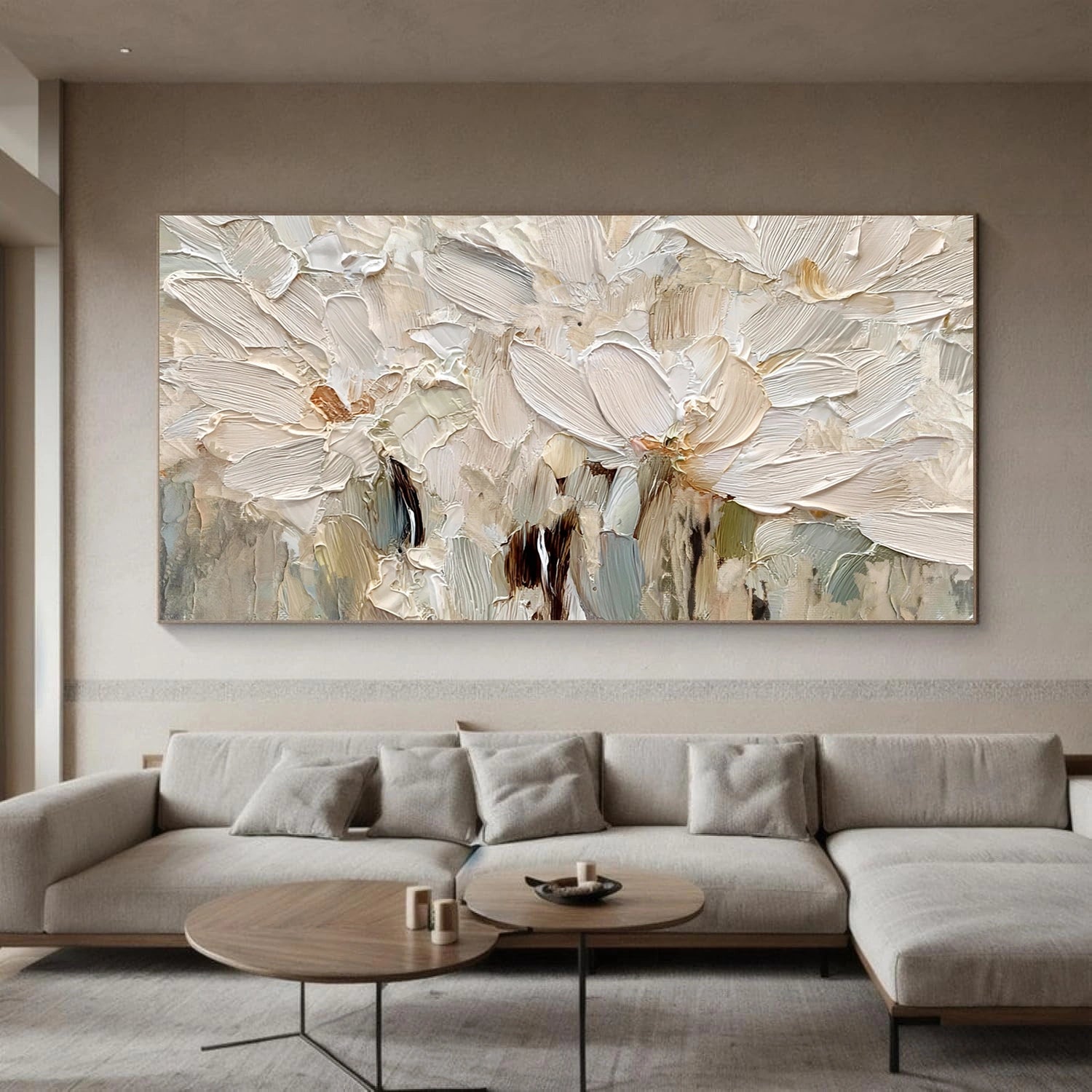 Flower & Tree Abstract Textured Canvas # FT 344