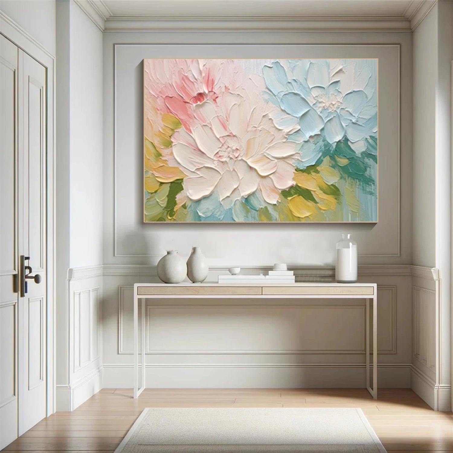 Flower & Tree Abstract Texture Canvas Art # FT 336