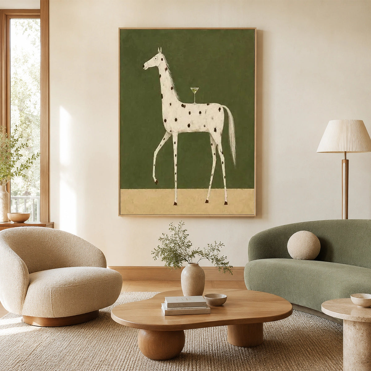 Abstract Animal Canvas Art #AP257