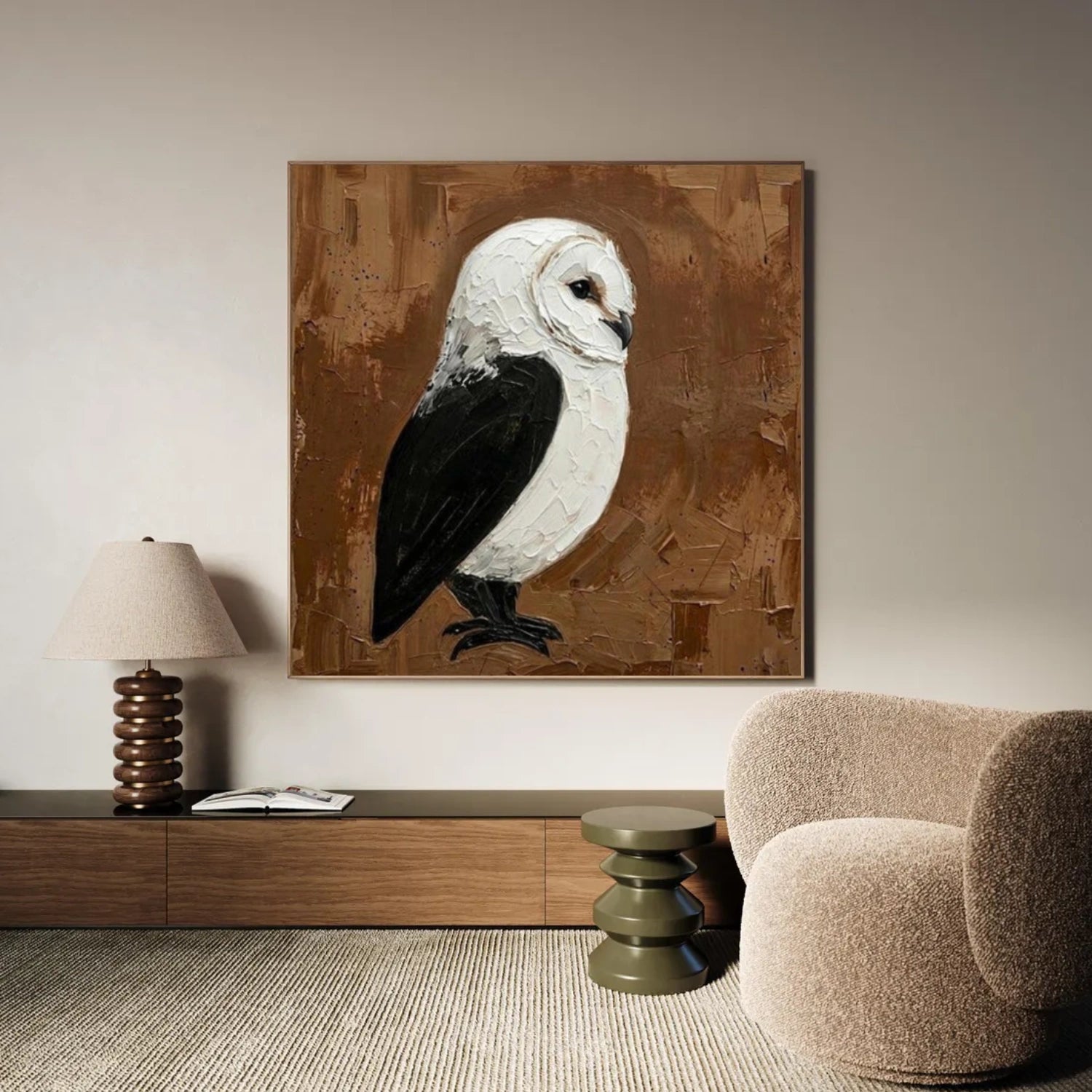 Abstract Animal Canvas Art #AP219