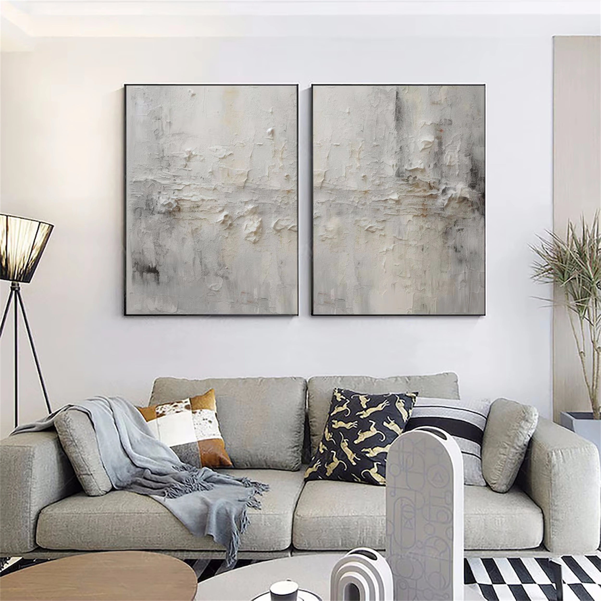 Abstract Painting Set of 2 #AB 095
