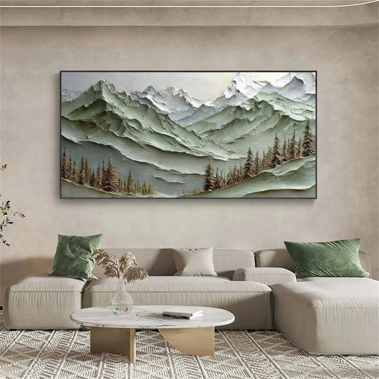 Minimalist Mountain Texture Canvas # MM370