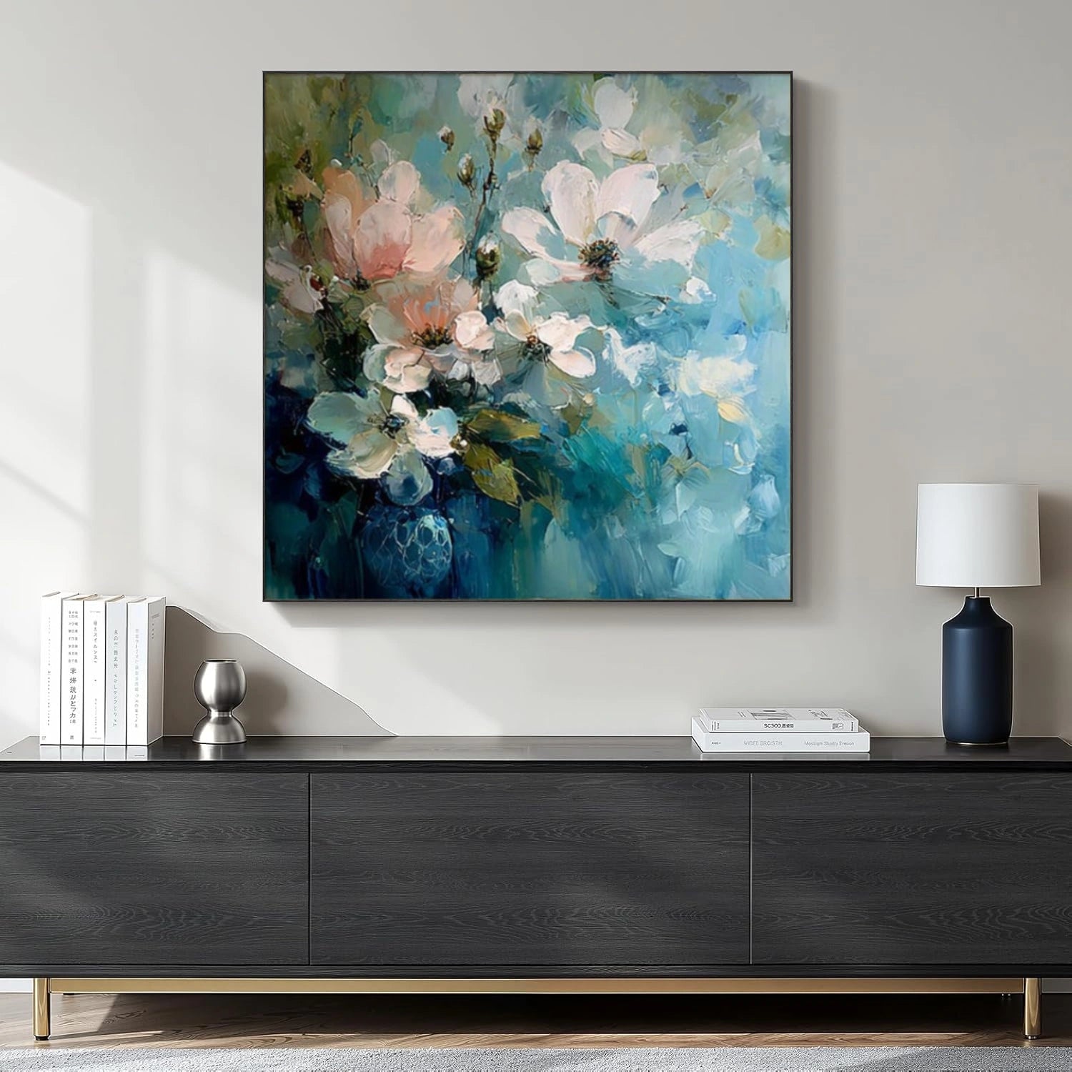 Flower & Tree Abstract Textured Canvas # FT 343