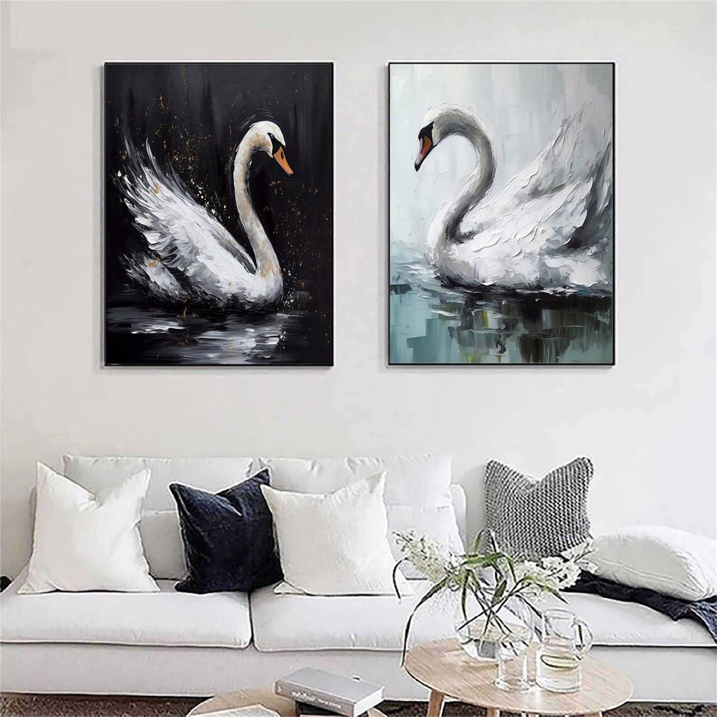 Minimalist Zen Canvas Paintings Set of 2 #MZ065