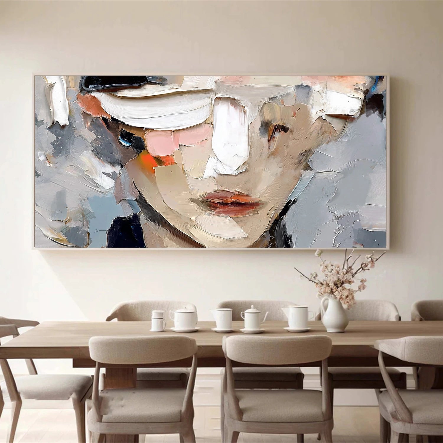 Abstract Portrait Texture Wall Art #PT 071