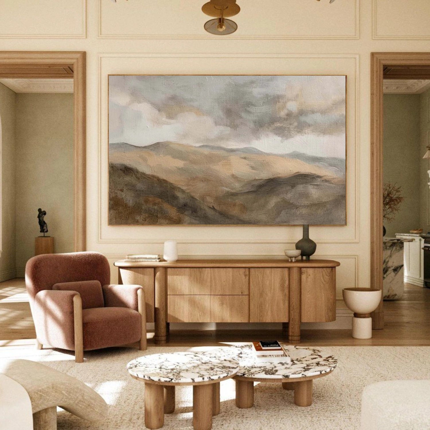 Minimalist Mountain Texture Canvas # MM425