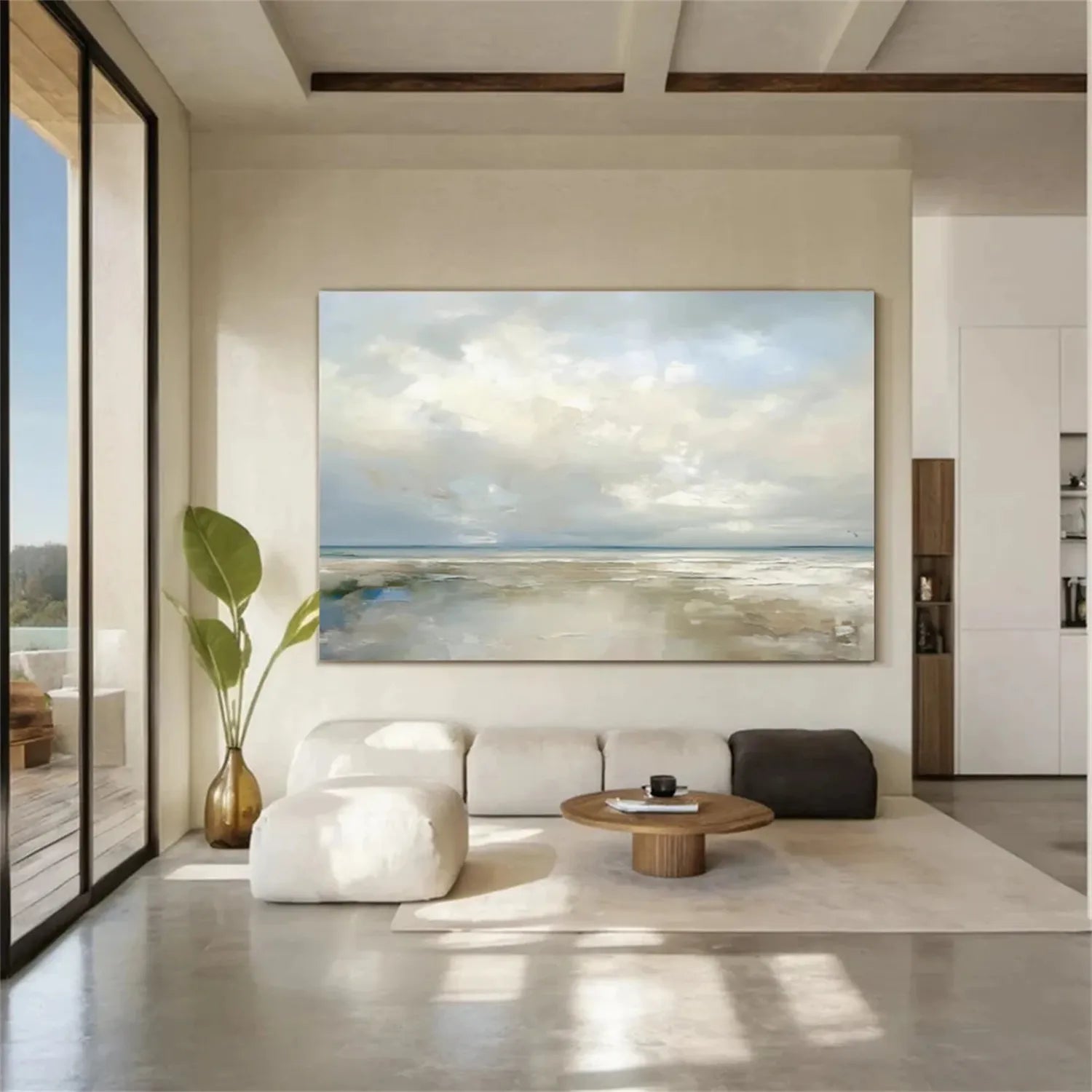 Custom Size Order For Ocean And Sky Painting #OS 175