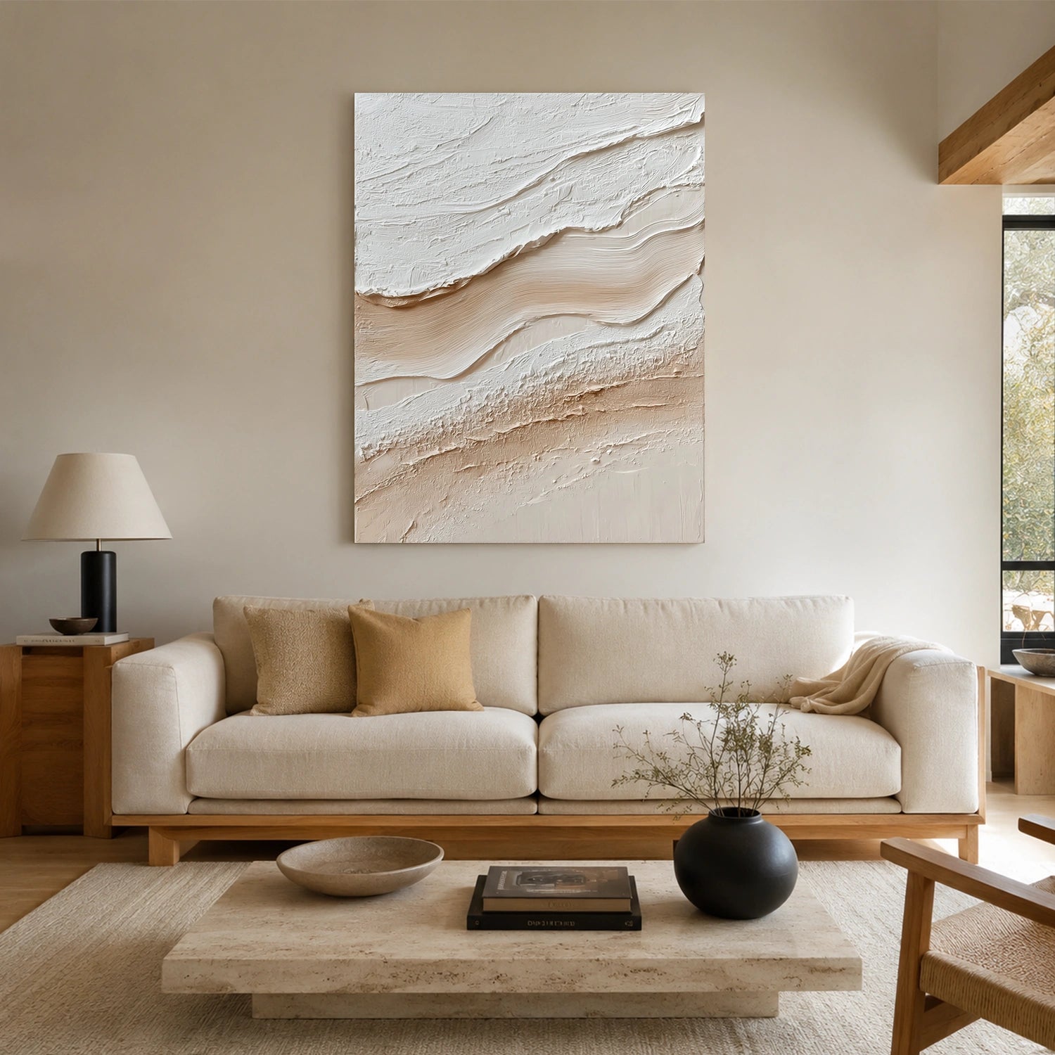 Minimalist Textured Canvas # MM446