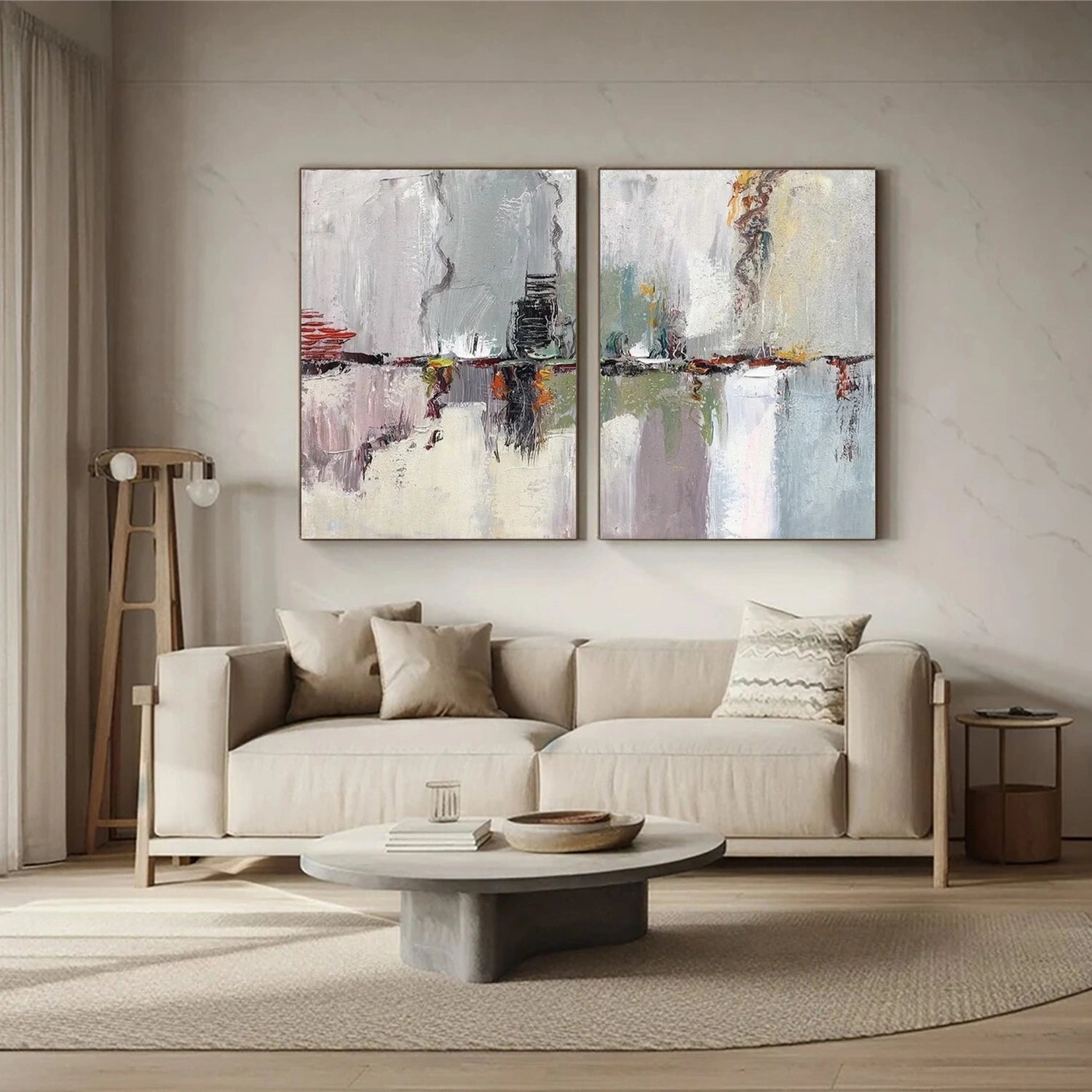 Abstract Painting Set of 2 #AB 444