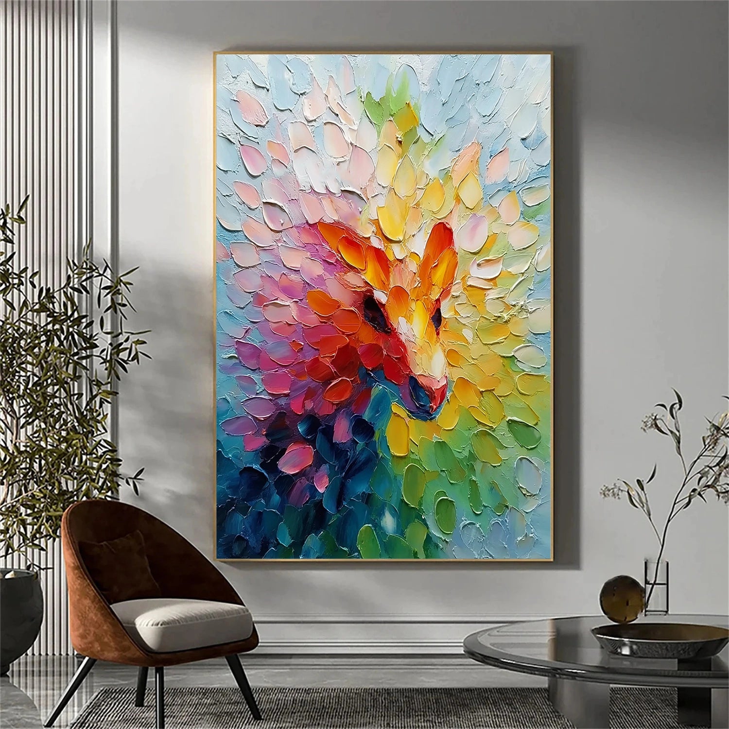 Colorful Abstract Textured Wall Art #AB 577