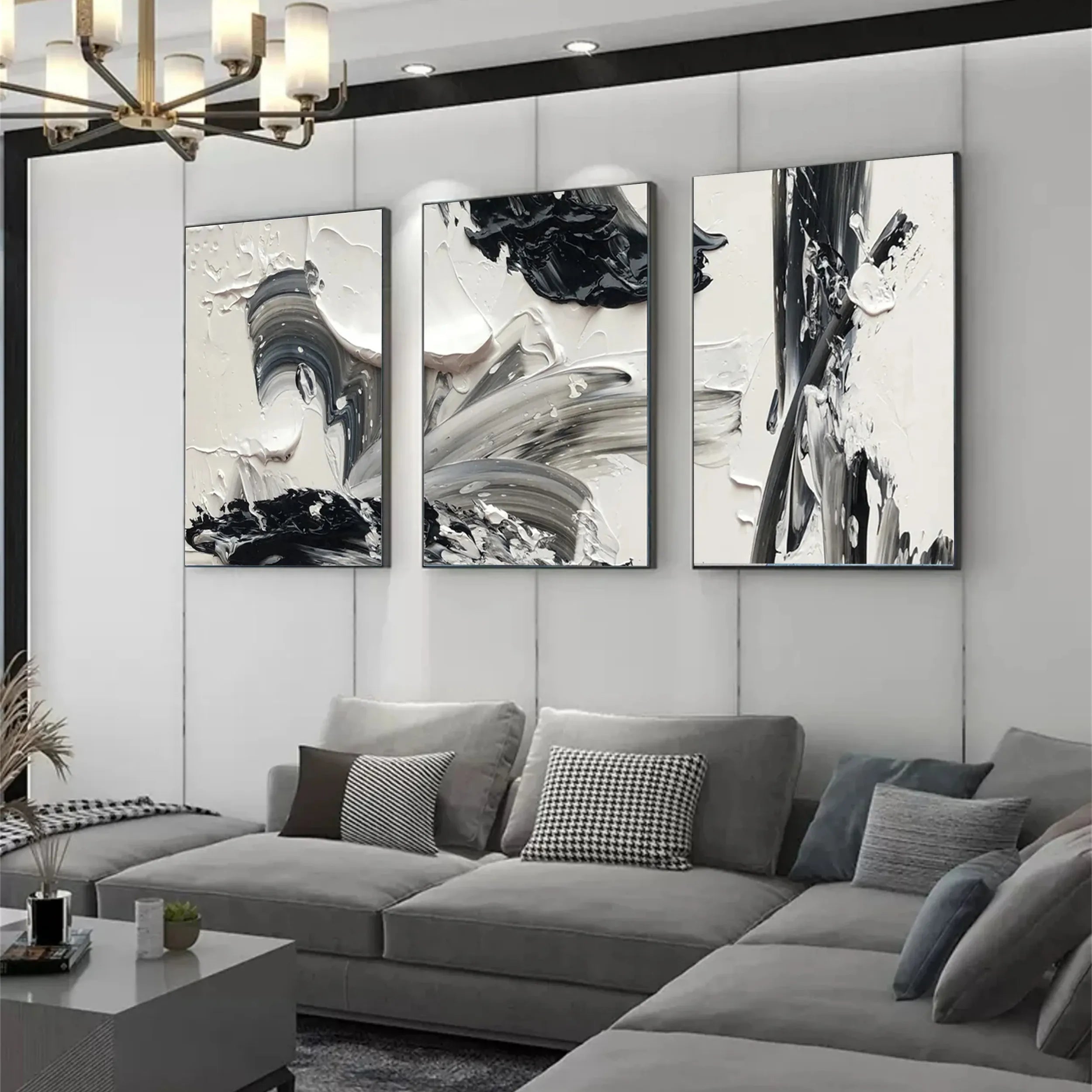 Minimalistic Balance Canvas Painting Set of 3 #MM285