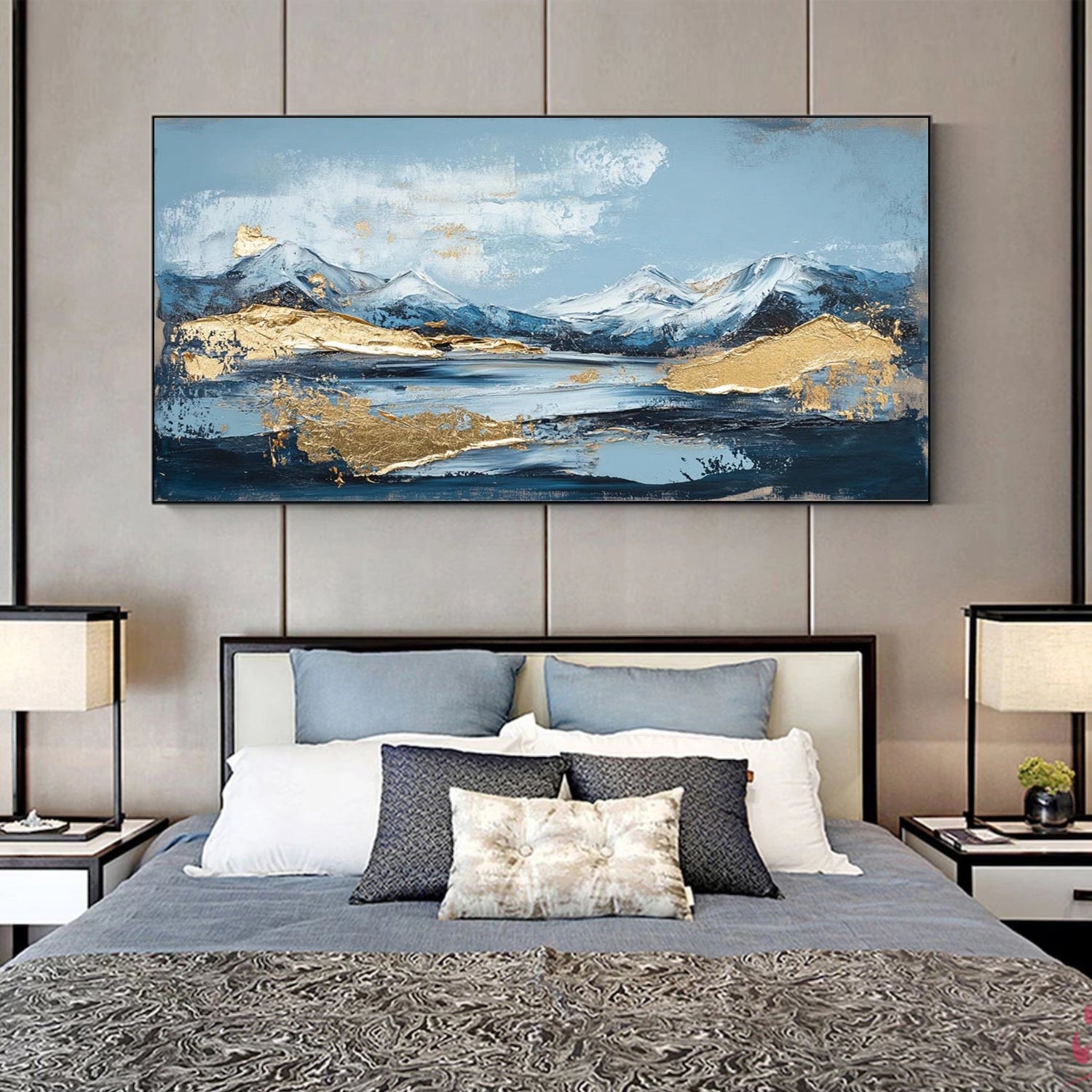 Minimalist Mountain Texture Canvas # MM422