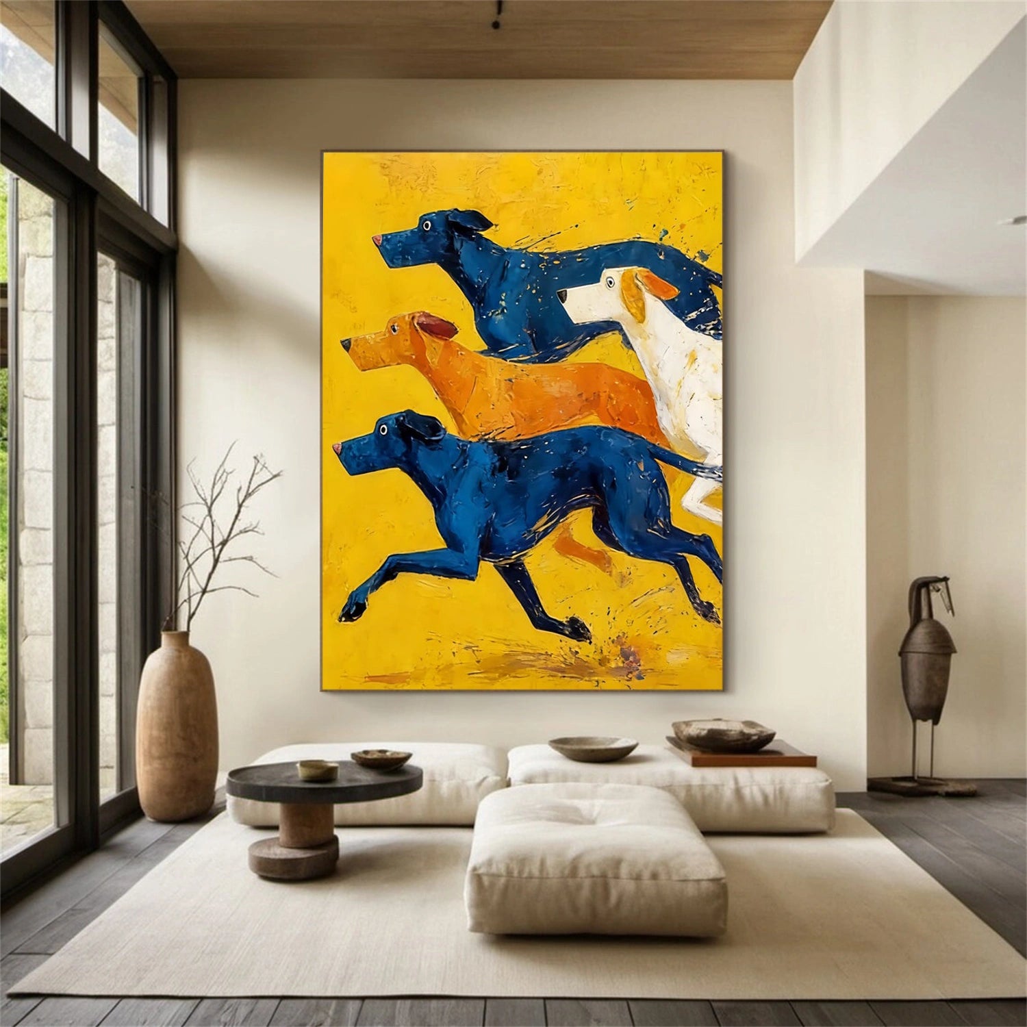 Colorful Abstract Animal Texture Canvas Art #AP232