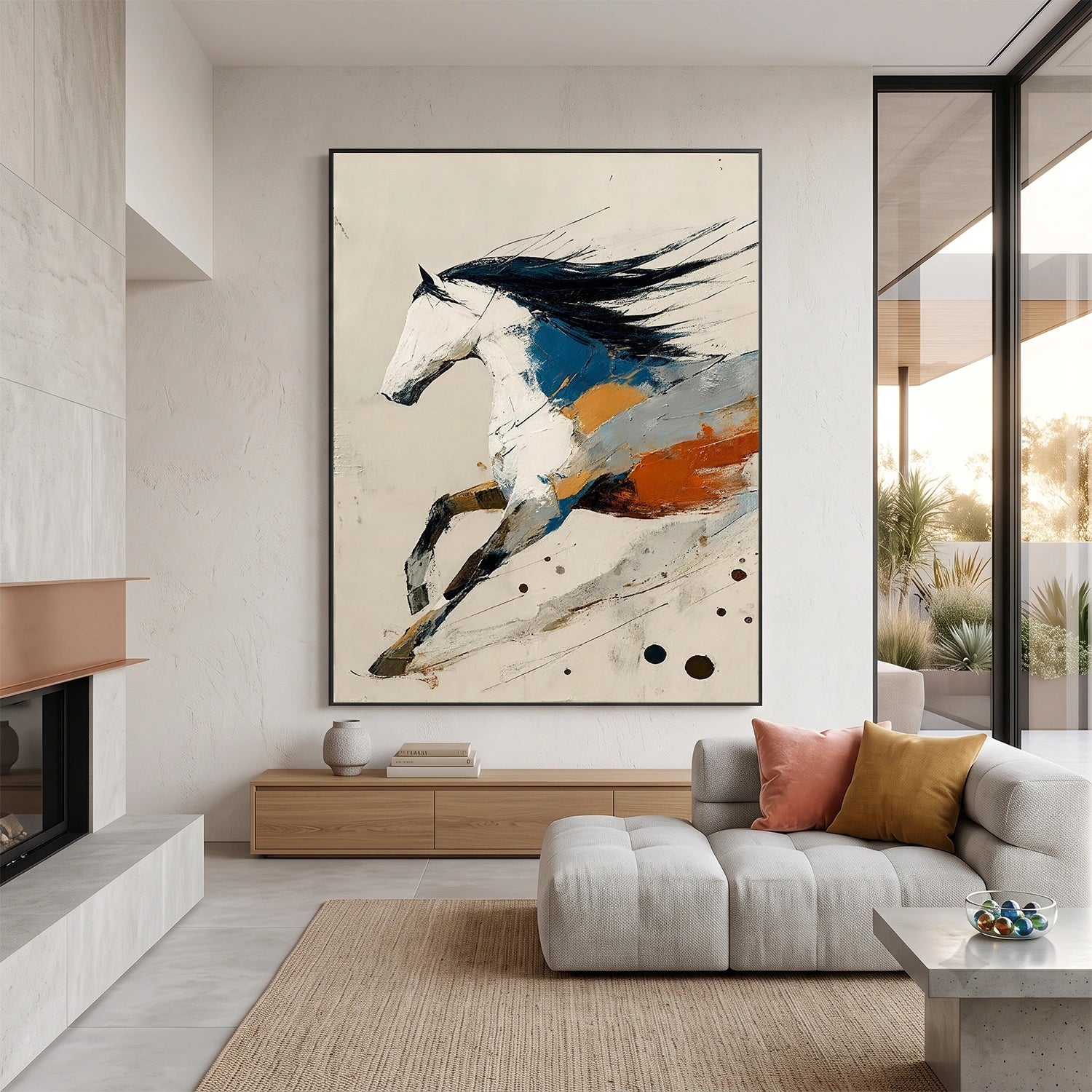 Abstract Animal Canvas Art #AP240