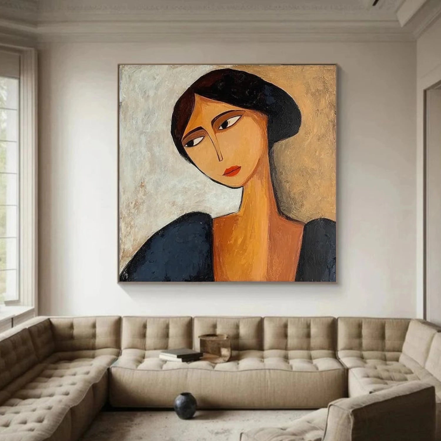 Colorful Abstract Portrait Wall Art #PT027