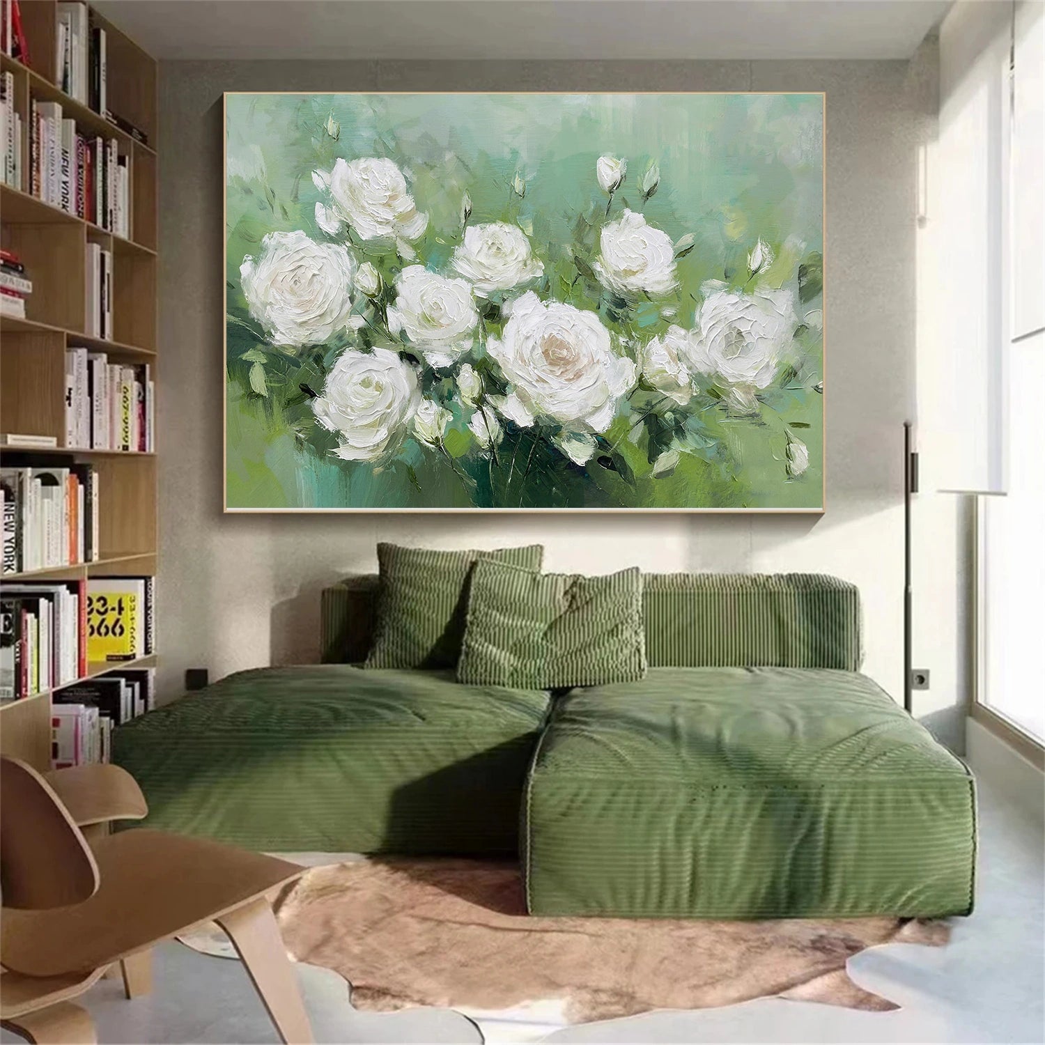 Flower & Tree Abstract Texture Canvas Art #FT 322