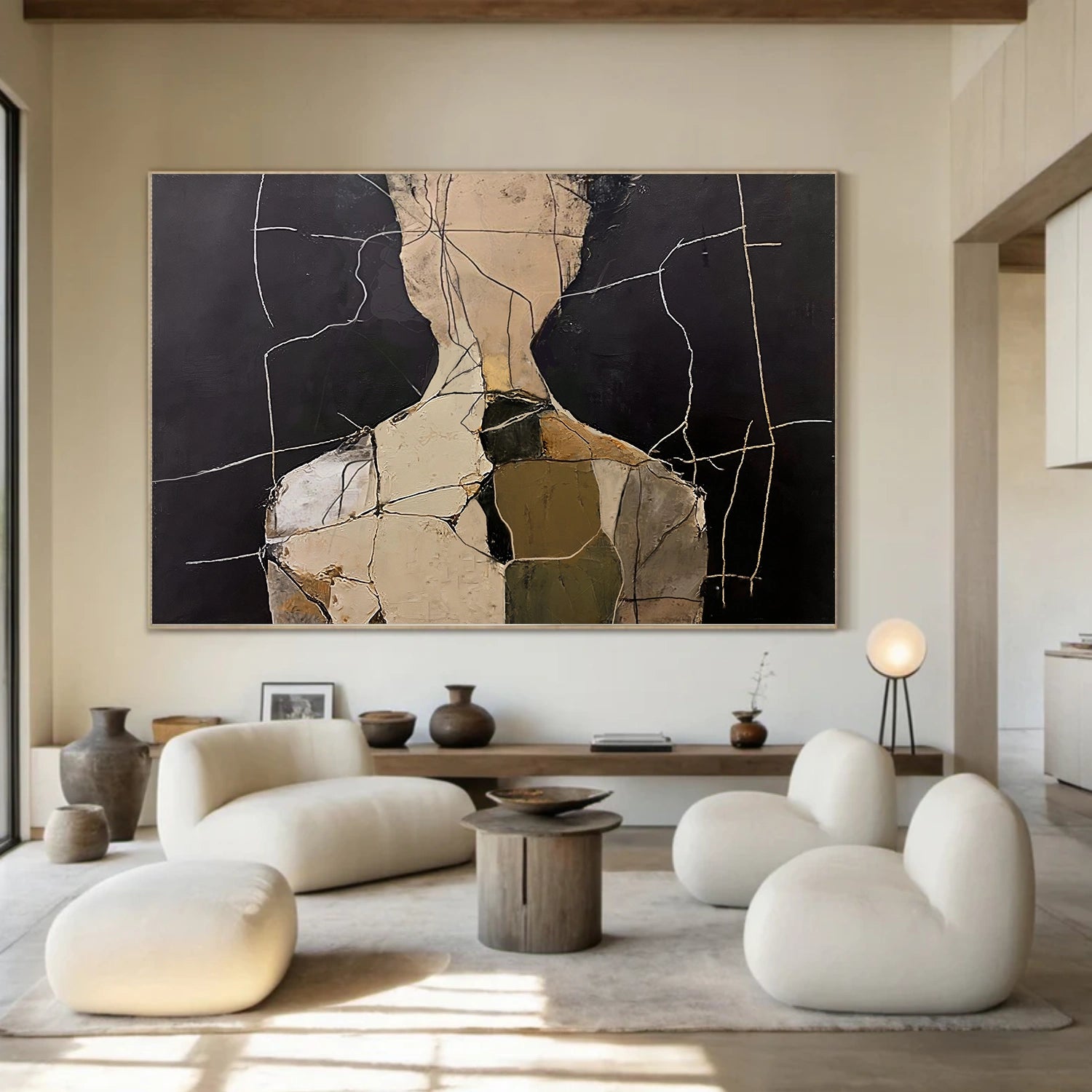 Abstract Portrait Textured Wall Art #PT 066