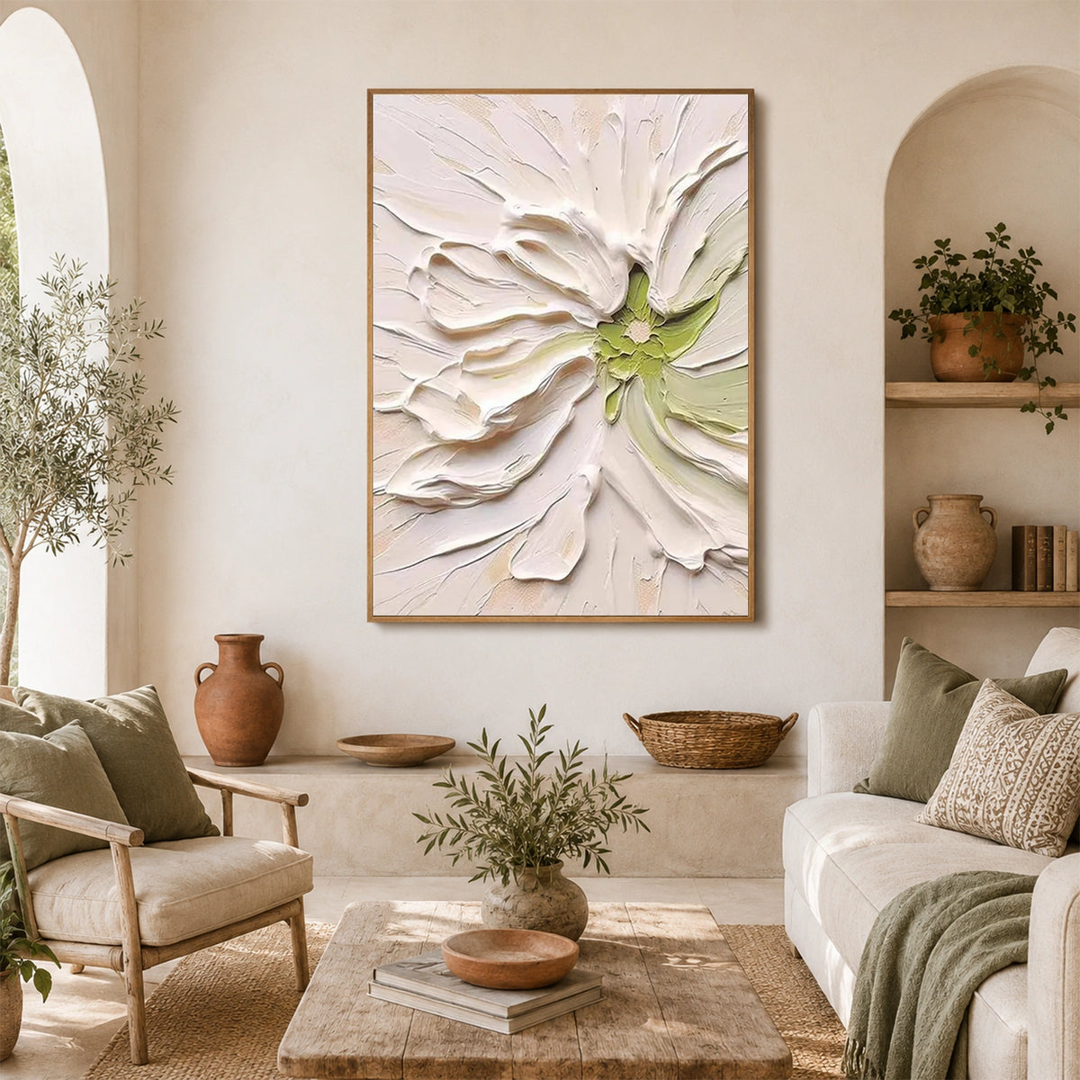Flower & Tree Abstract Texture Canvas #FT 428