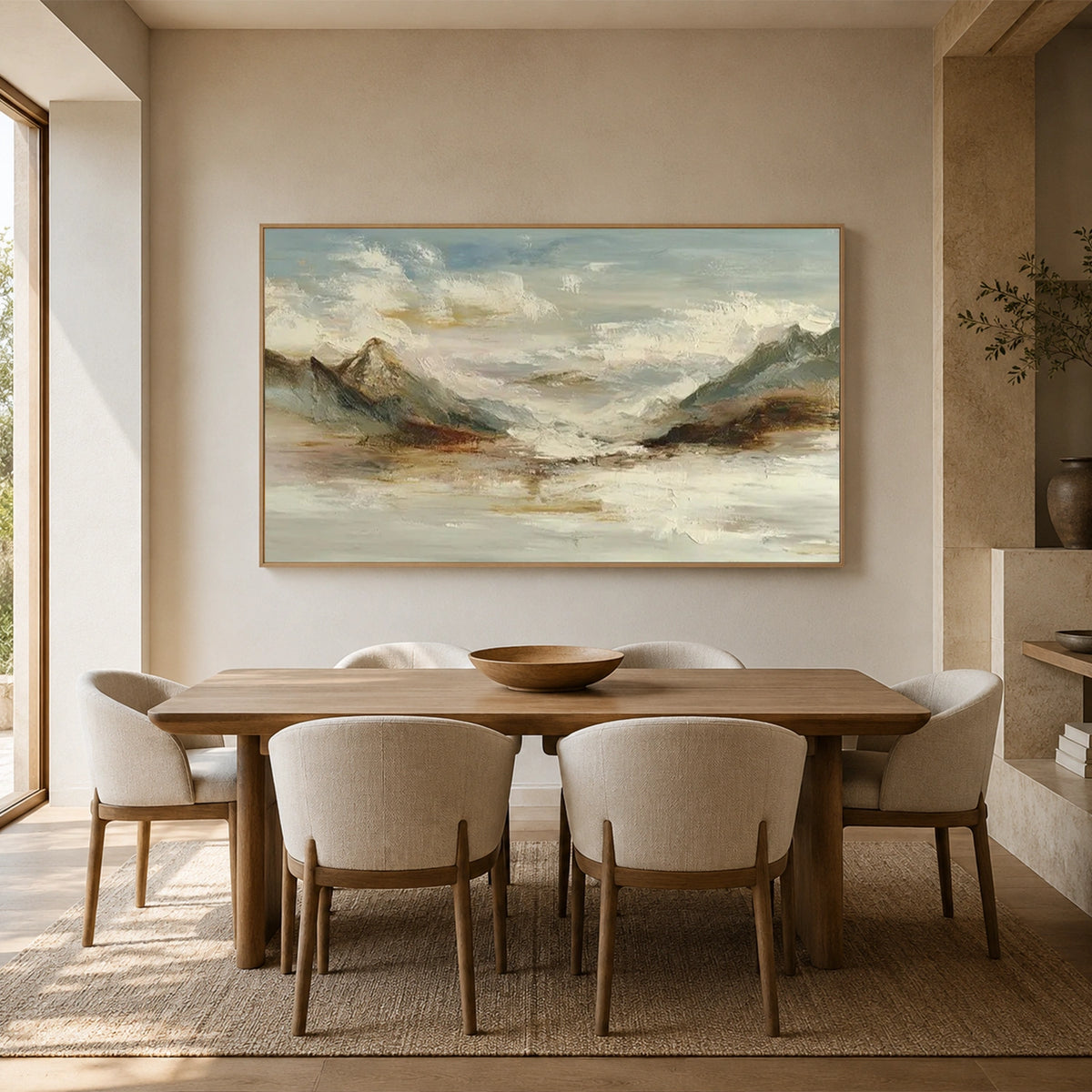 Minimalist Mountain Texture Canvas # MM463