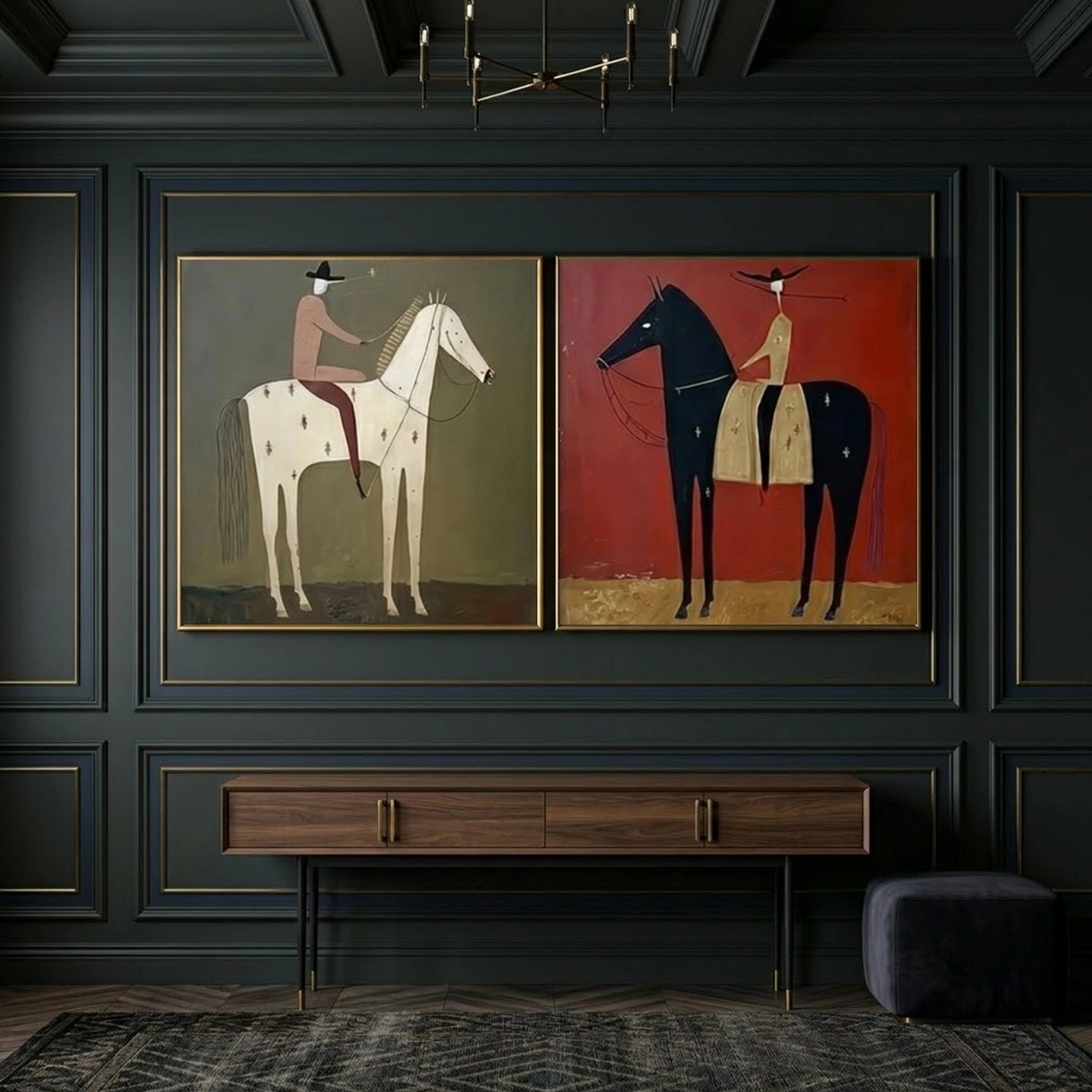 Americana Wall Art Square Set of 2 #VE023