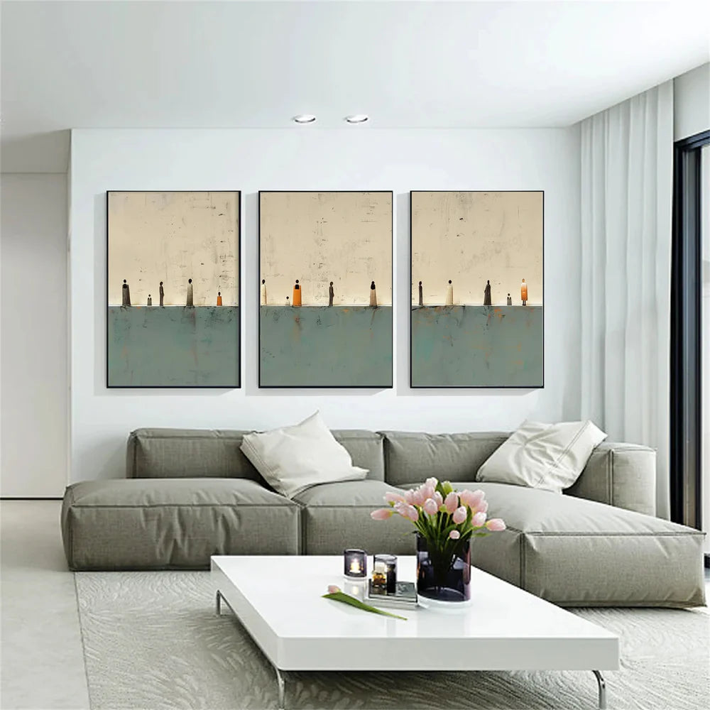 Abstract Set of 3 Wall Art#AB 442