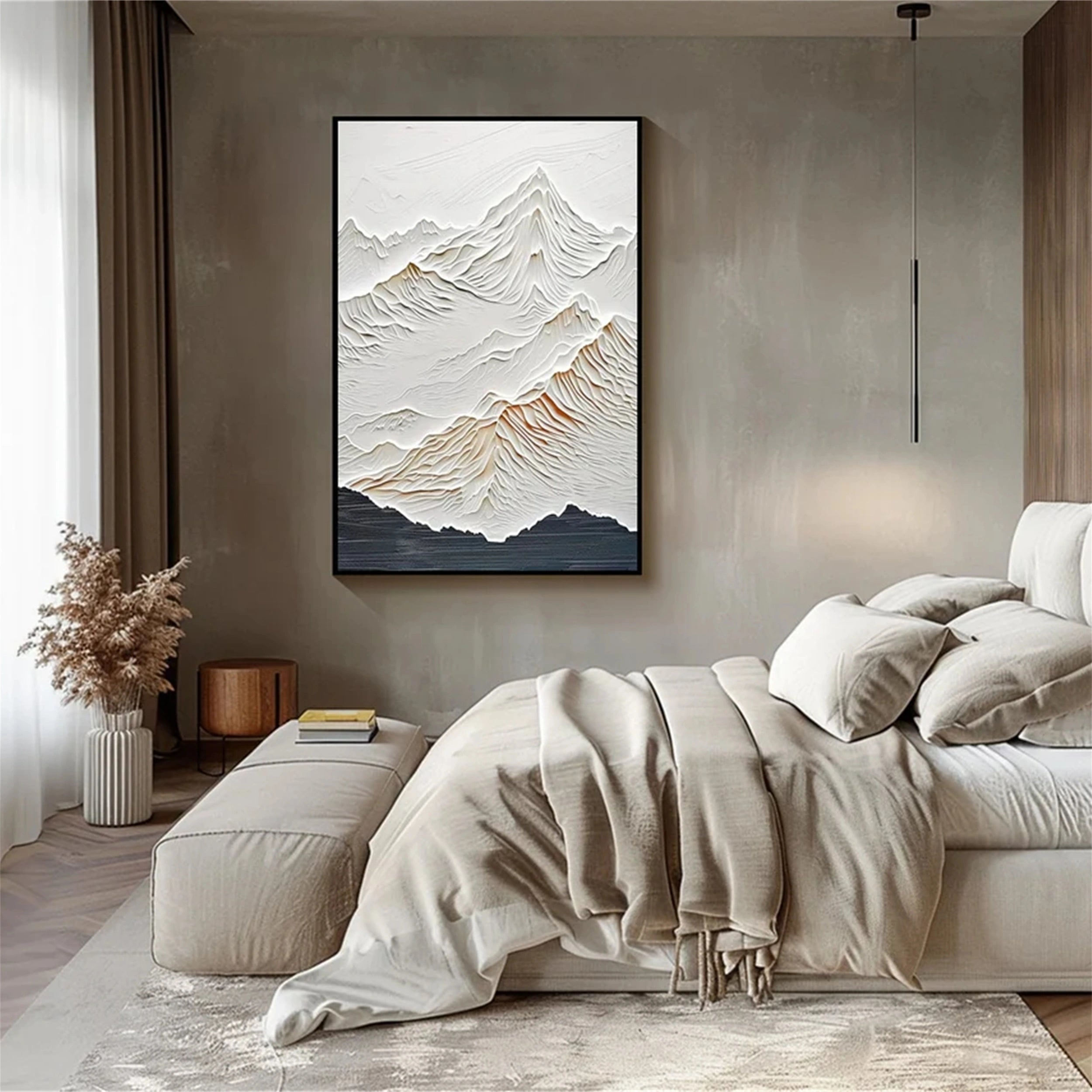 Plaster Art Minimalist Textured Painting #MM159