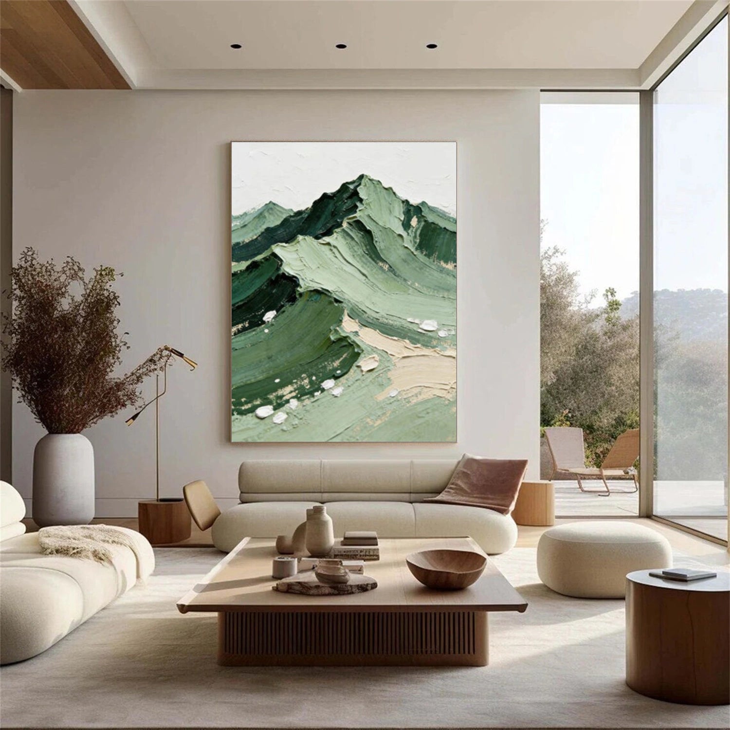 Minimalist Mountain Texture Canvas # MM369