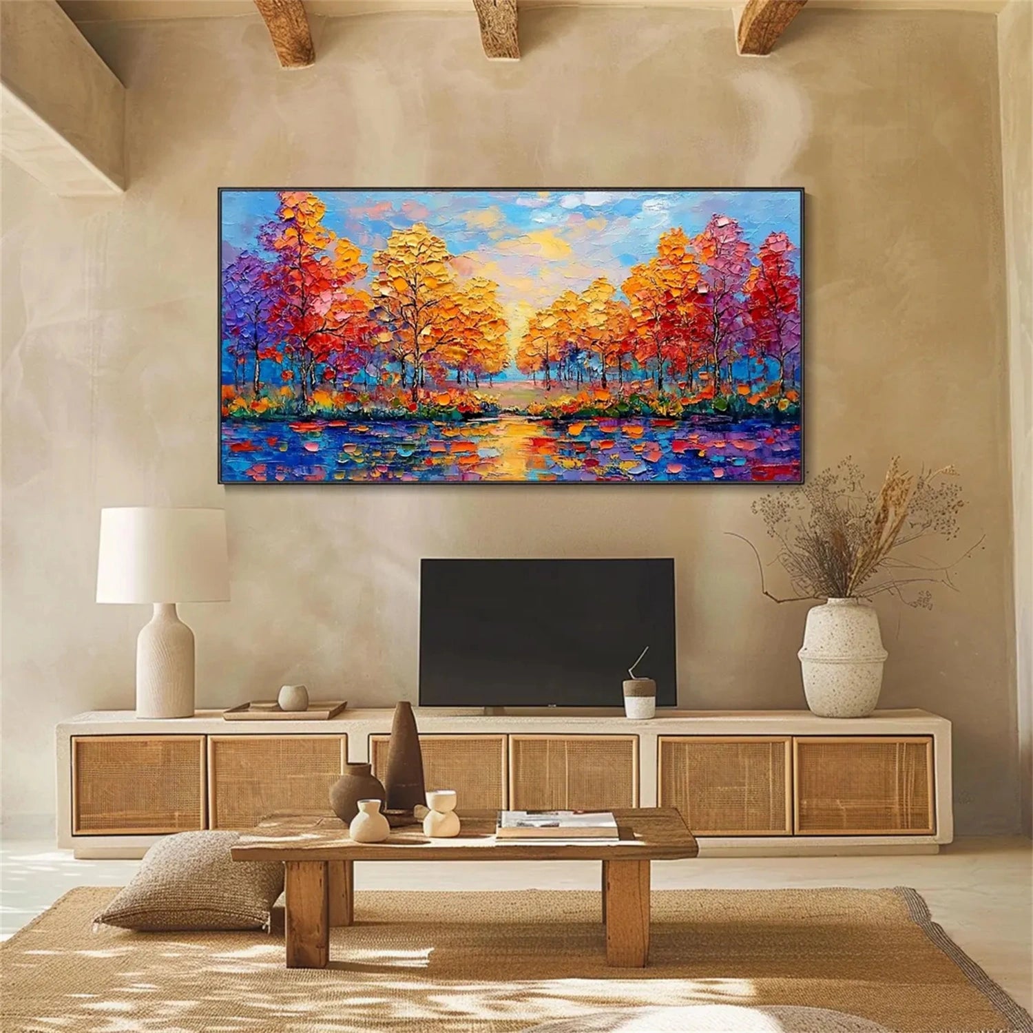 #CL-Custom Size Flower And Tree Painting #FT 149